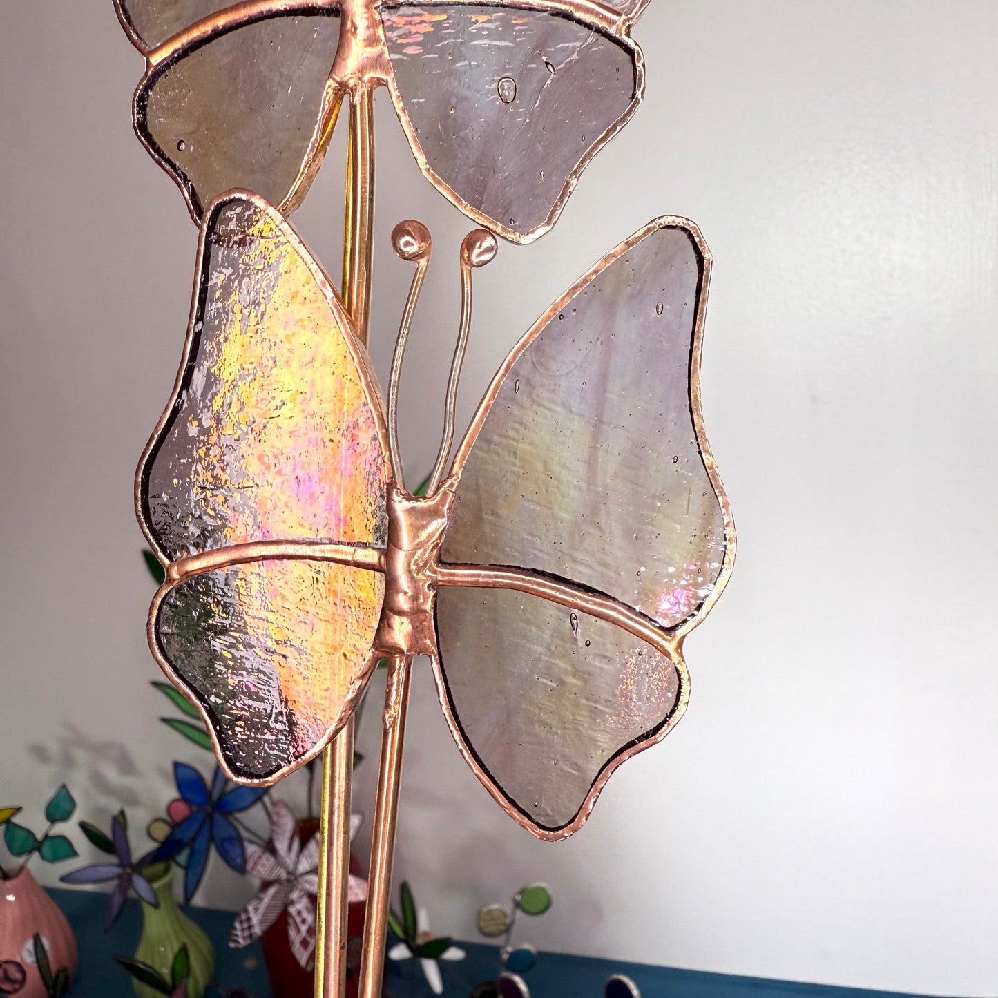 Stainedglass Iridised butterfly
