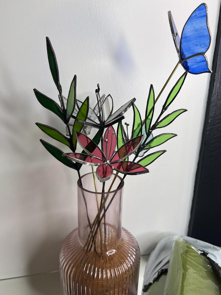 Stainedglass Green Leaf Stem