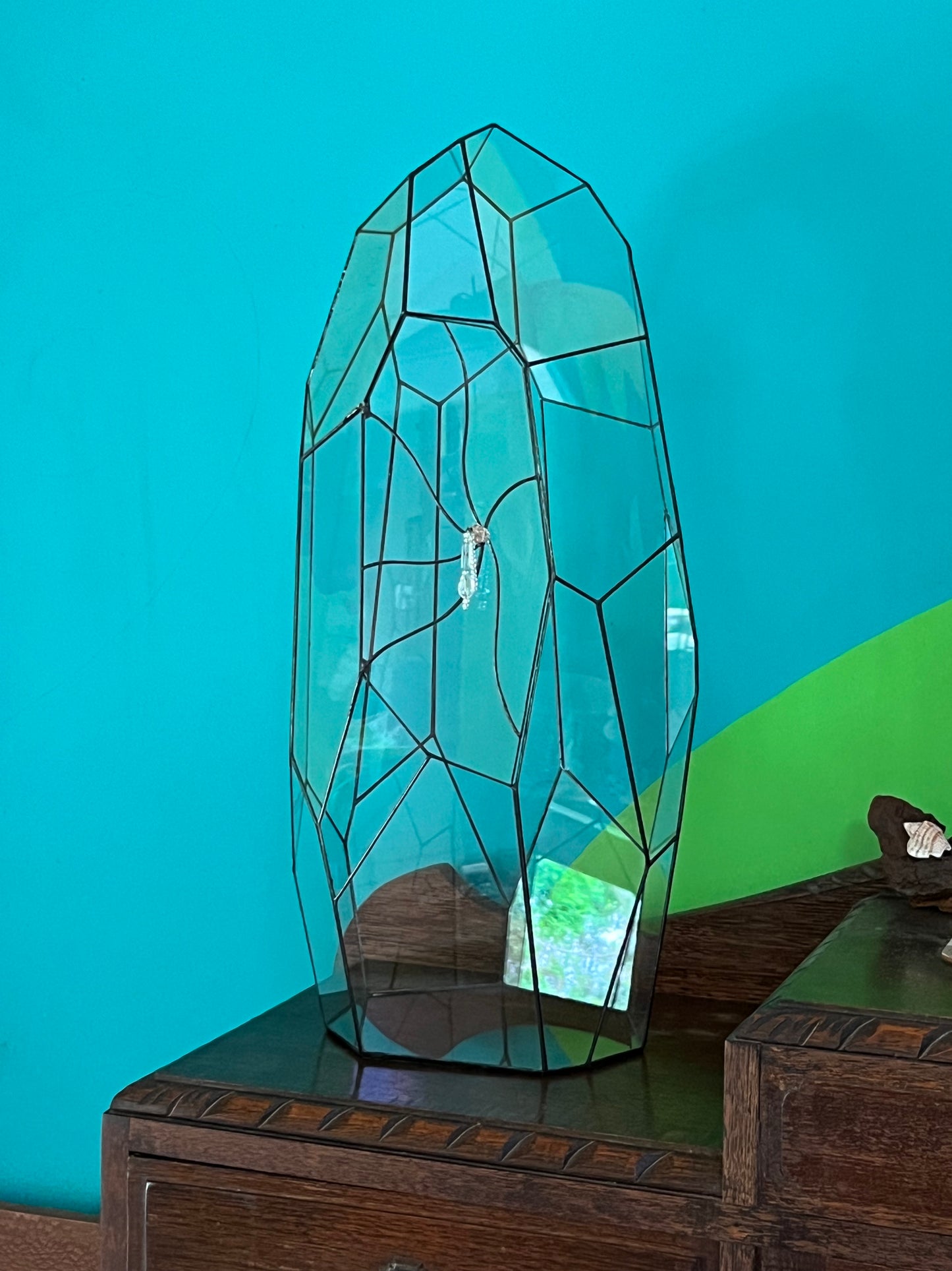 Dragon Tooth Leadlight Glass Terrarium