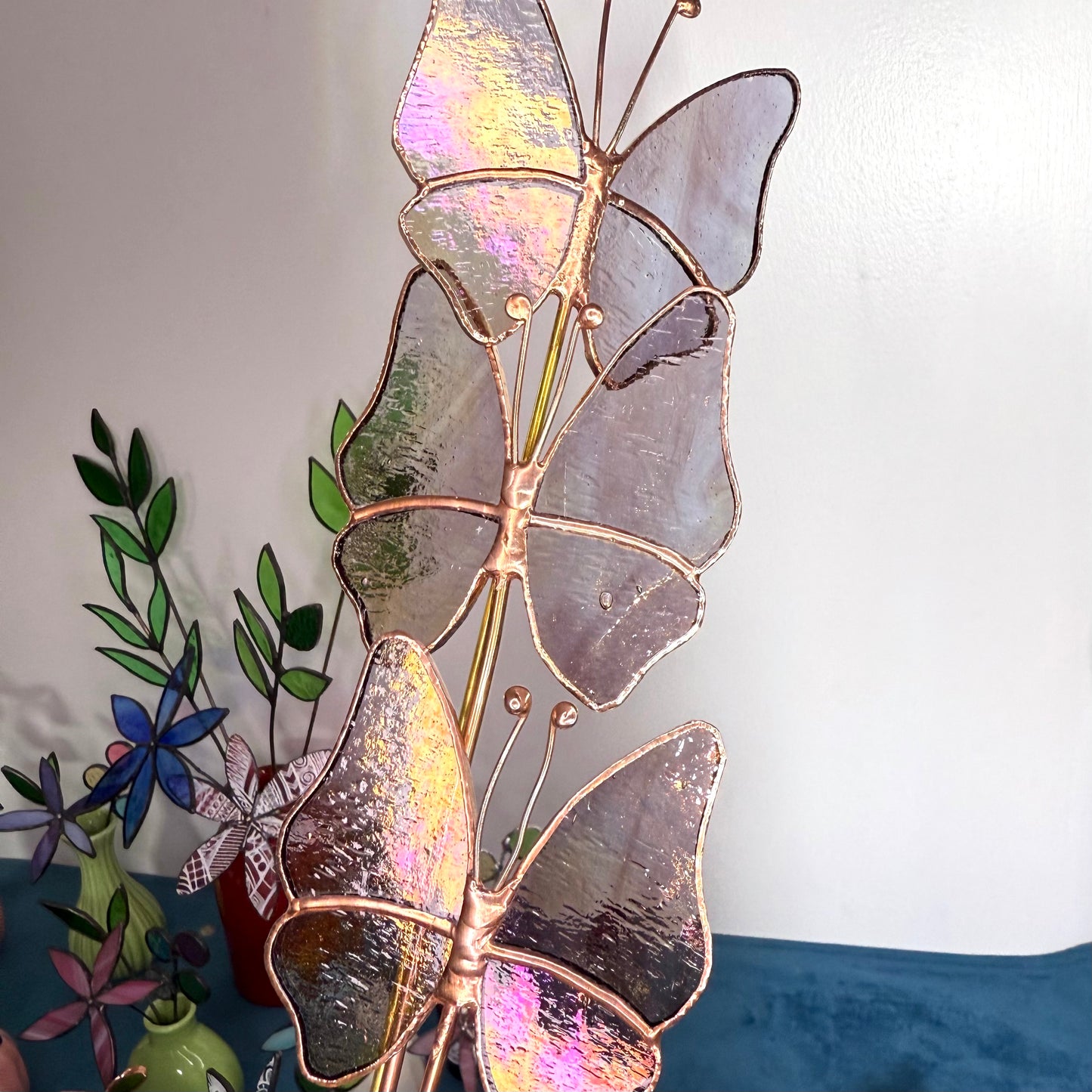 Stainedglass Iridised butterfly