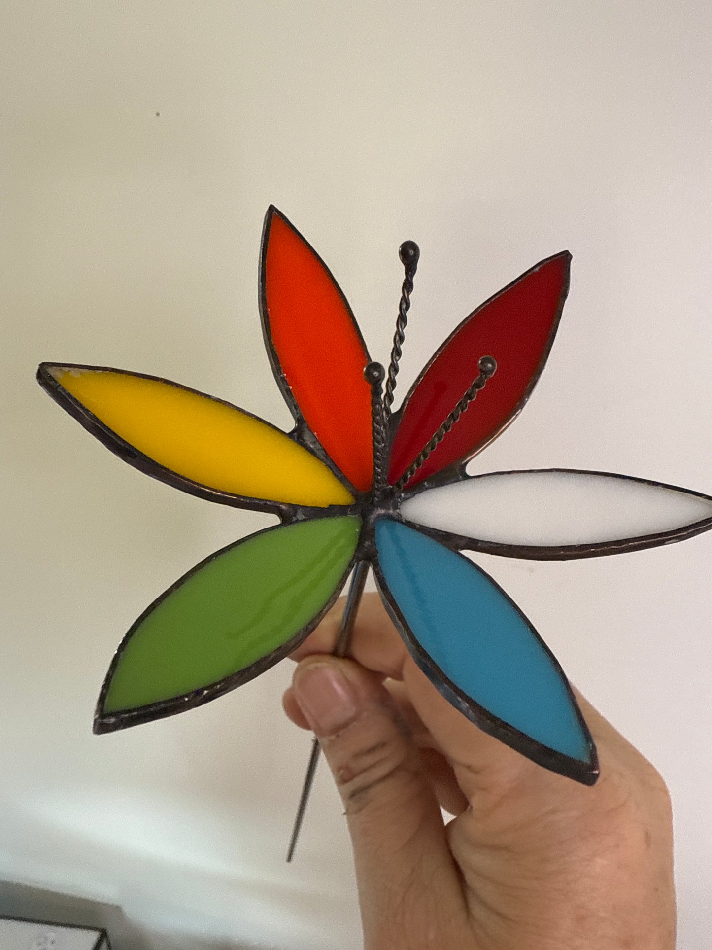 Stainedglass lily flowers