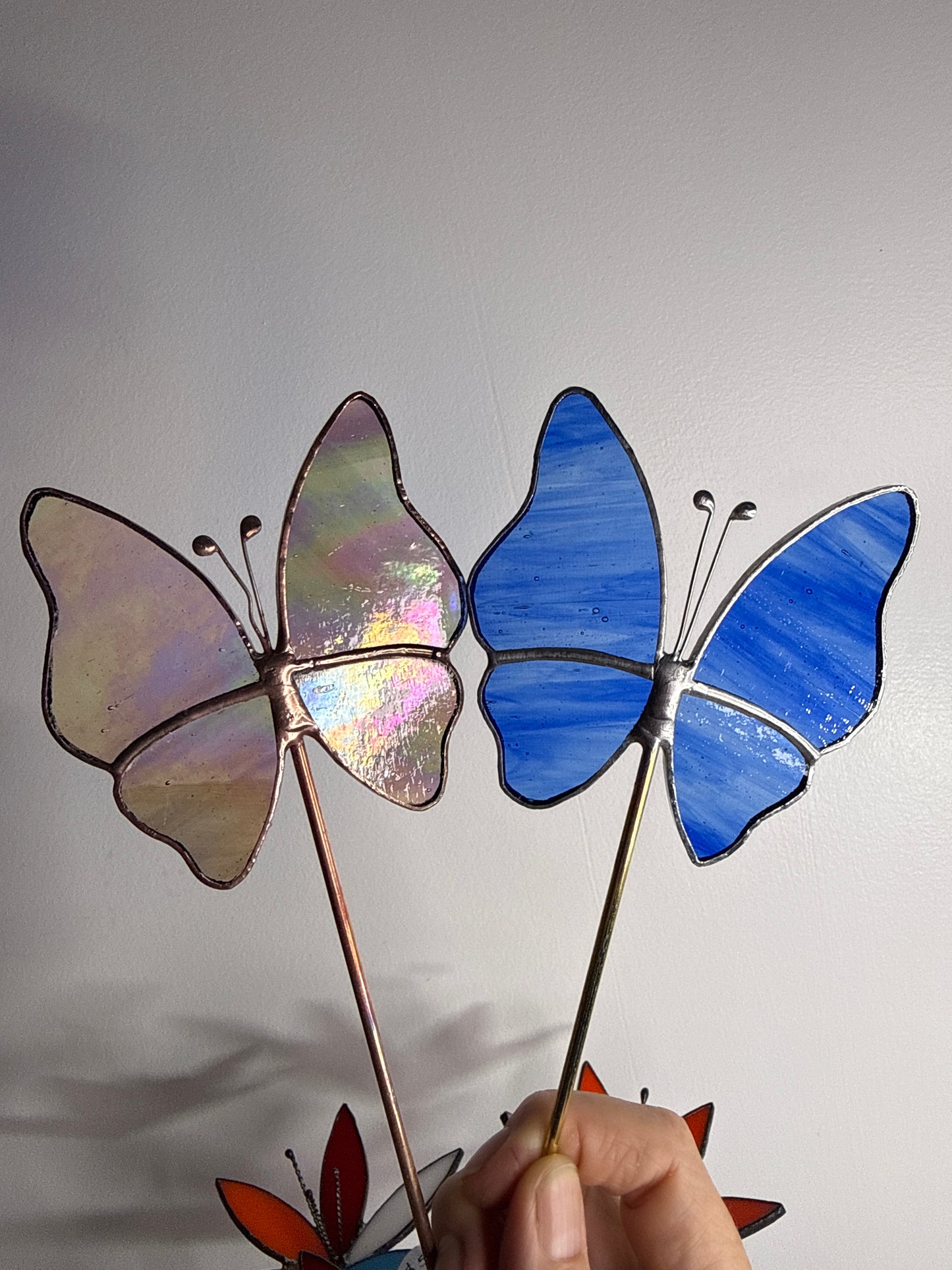 Stainedglass Blue butterfly