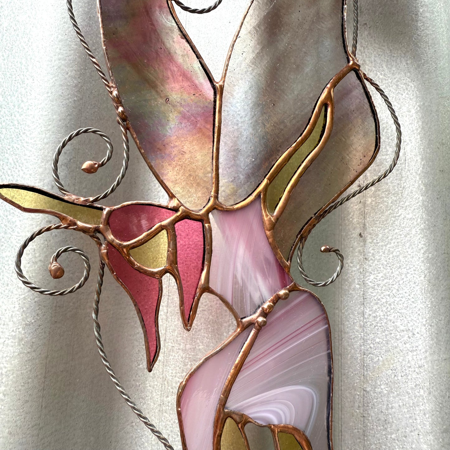 Handcrafted Stainedglass Fairy Glass Suncatcher - Fairy Window Ornament & Home Decor