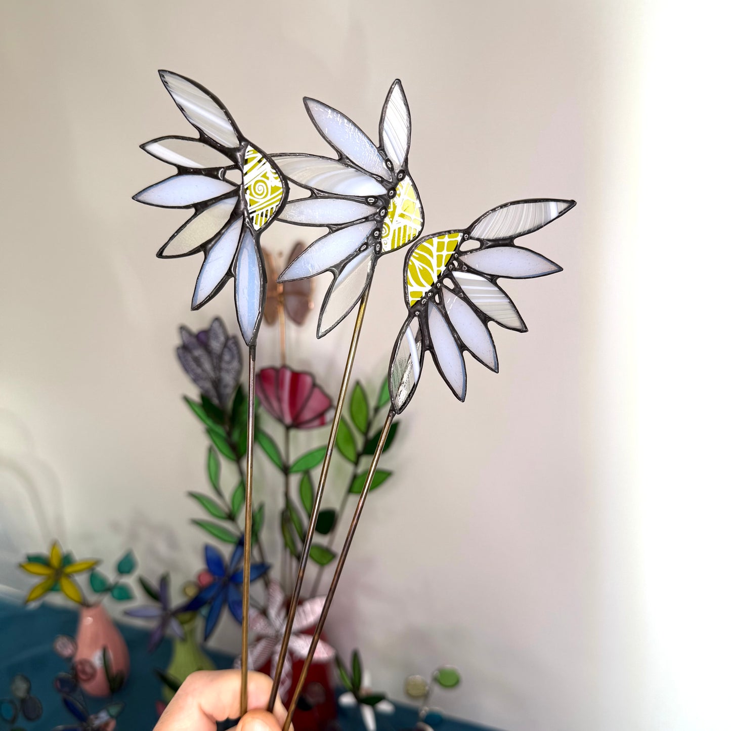 Handmade Stainedglass Daisy flower