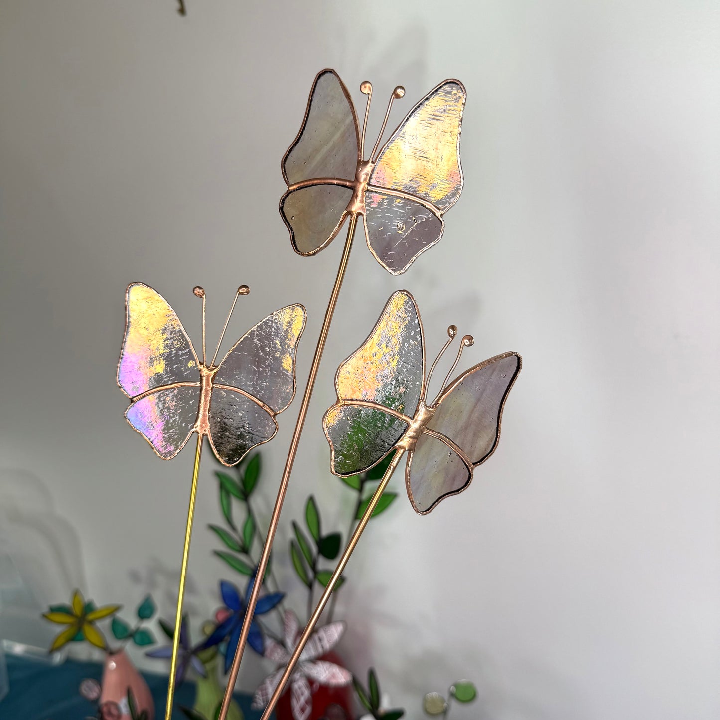 Stainedglass Iridised butterfly