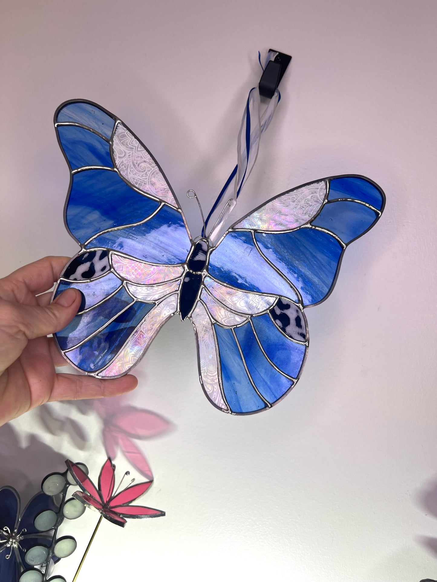 Handcrafted Stainedglass Butterfly Suncatcher - Butterfly Window Ornament & Home Decor