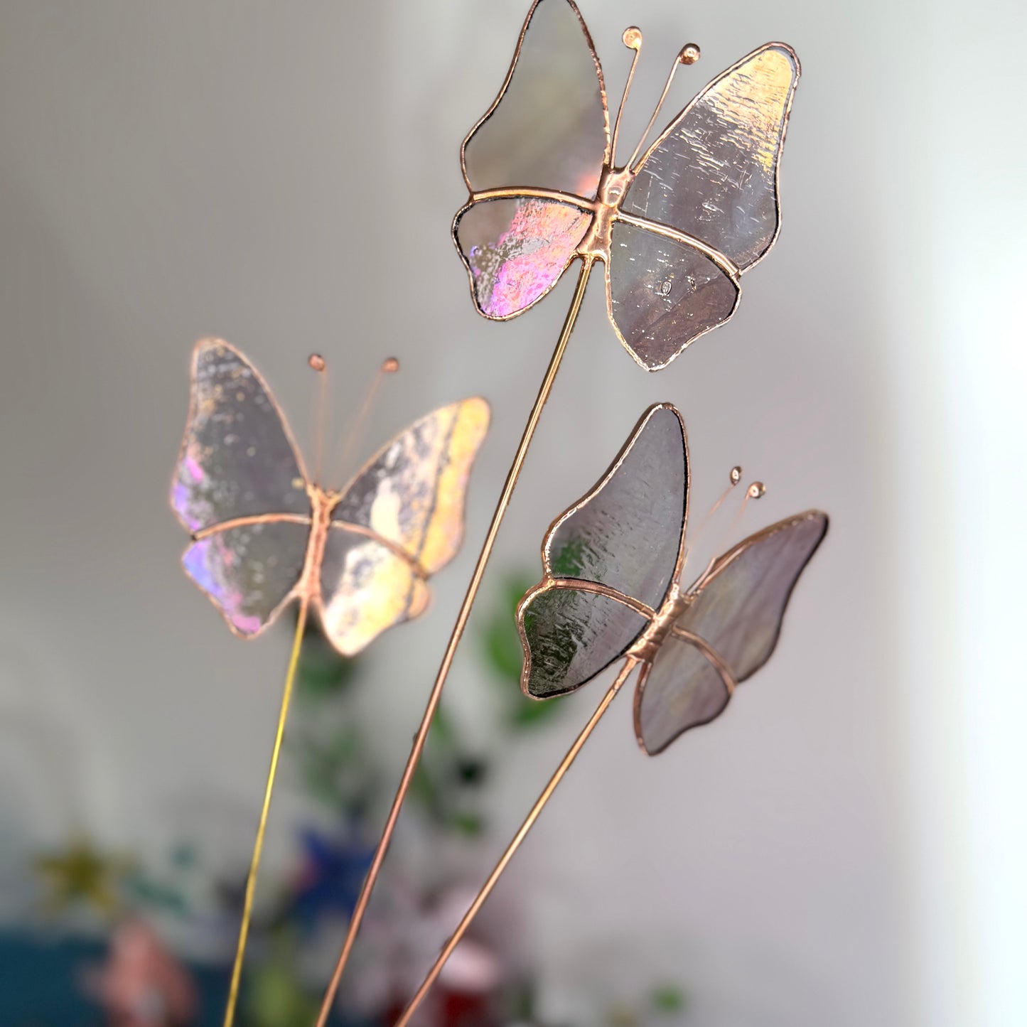 Stainedglass Iridised butterfly