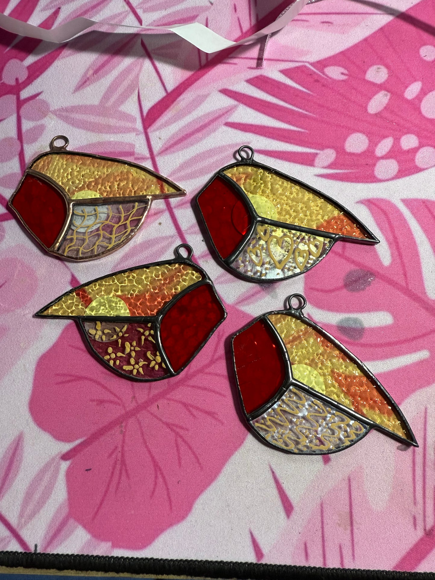 Handcrafted Stainedglass bird Suncatcher - Bird Window Ornament & Home Decor