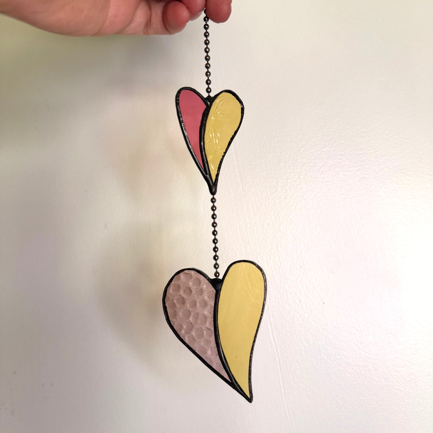 Stainedglass Hearts of Glass Suncatcher