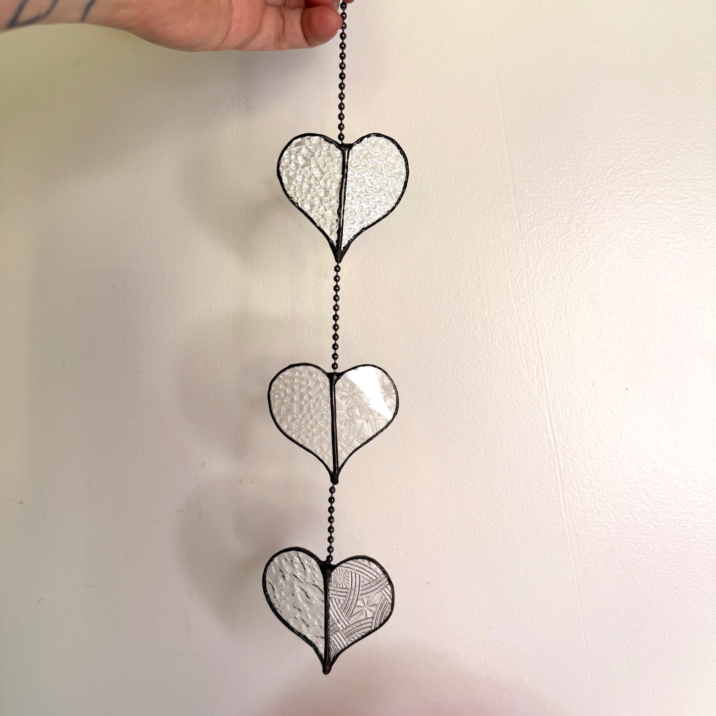 Stainedglass Hearts of Glass Suncatcher