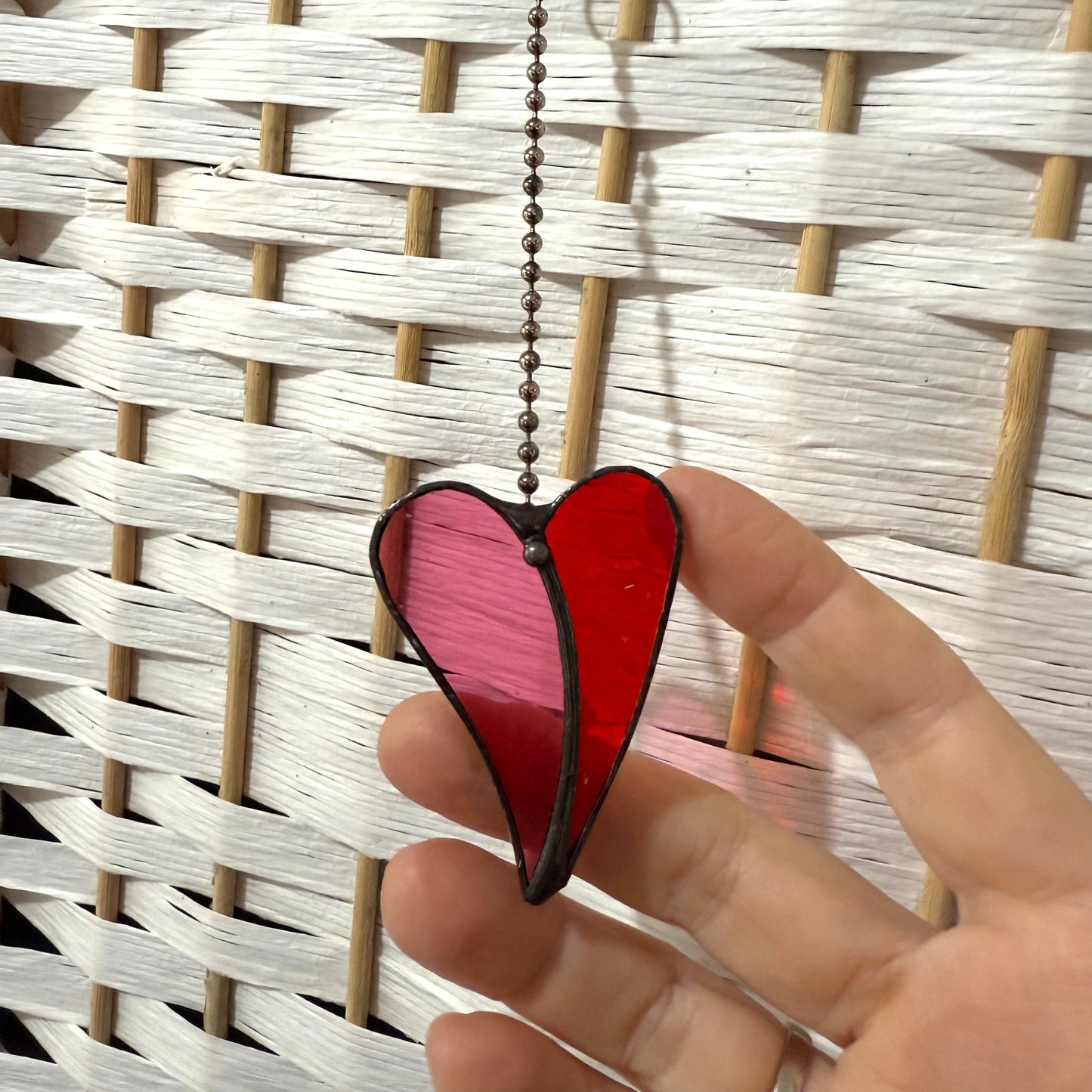 Stainedglass Hearts of Glass Suncatcher