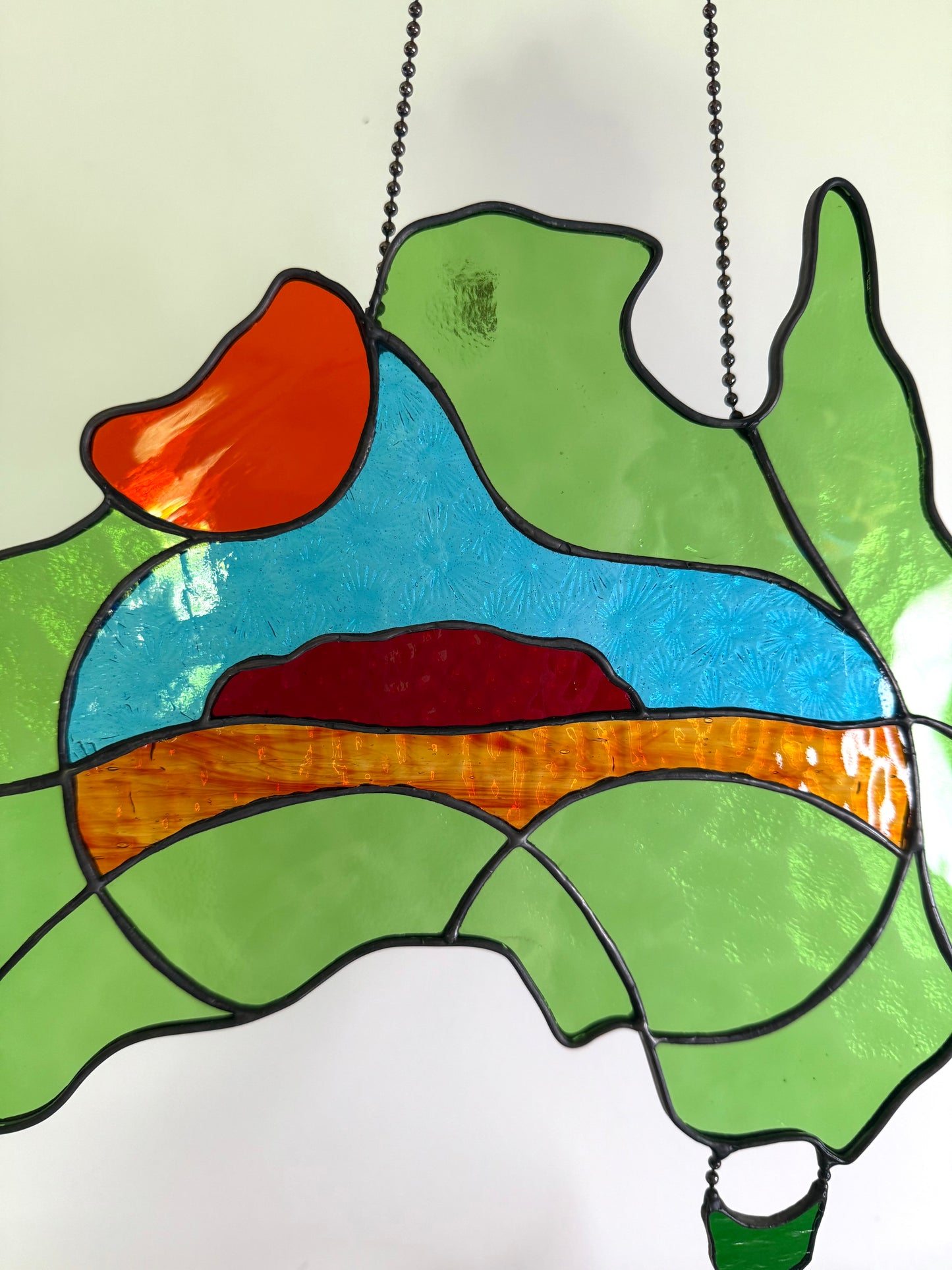 Handcrafted Stainedglass Uluru Suncatcher - Window Ornament & Home Decor