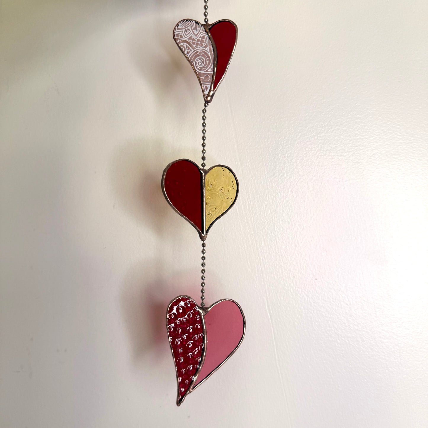 Stainedglass Hearts of Glass Suncatcher