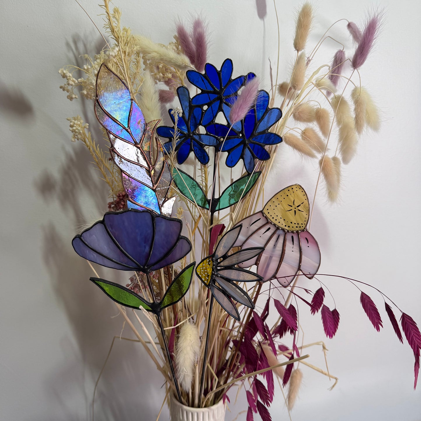 Stainedglass Echinacea glass flower