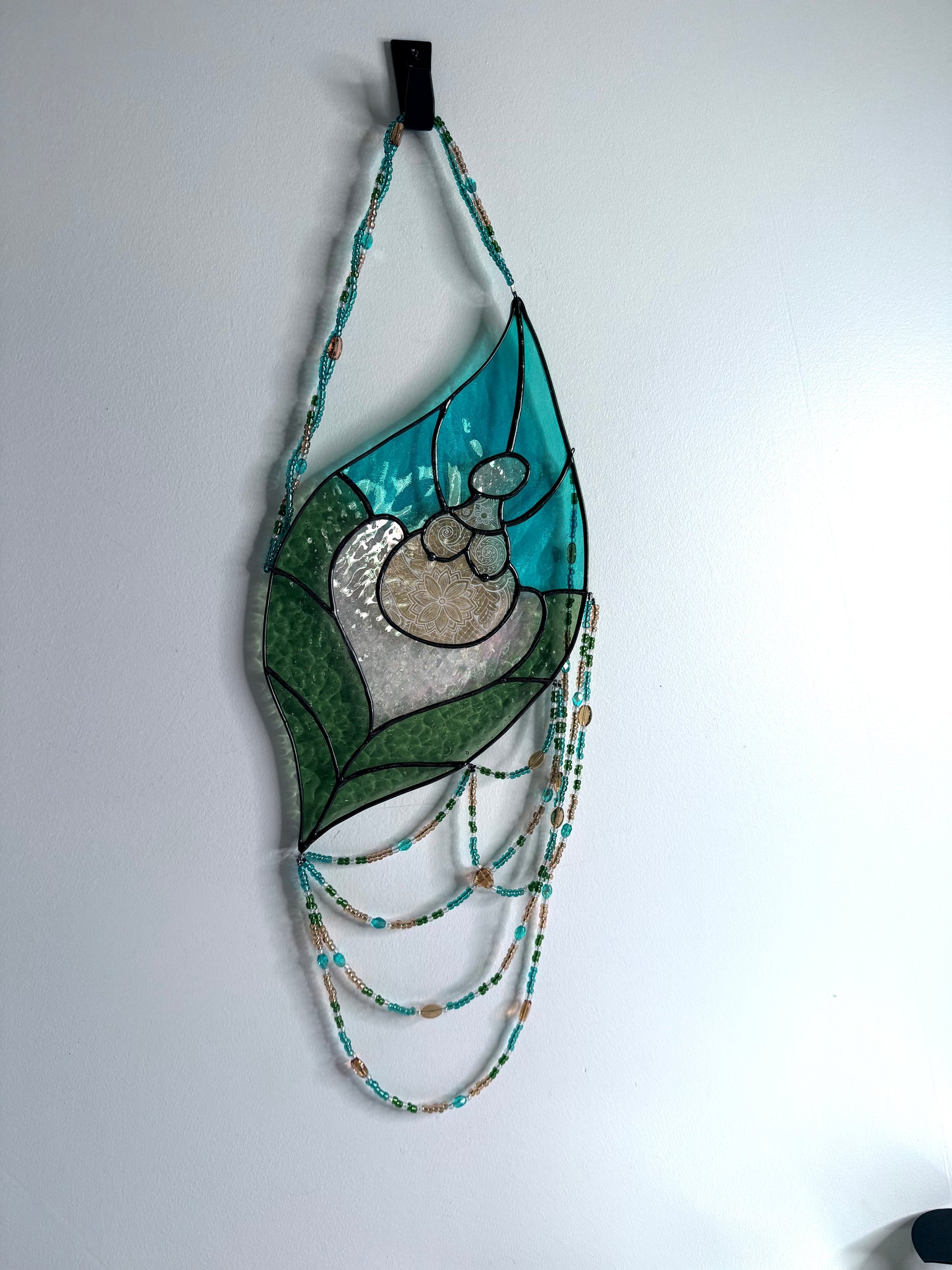 Handcrafted Earth Woman Stainedglass Suncatcher - Window Ornament & Home Decor