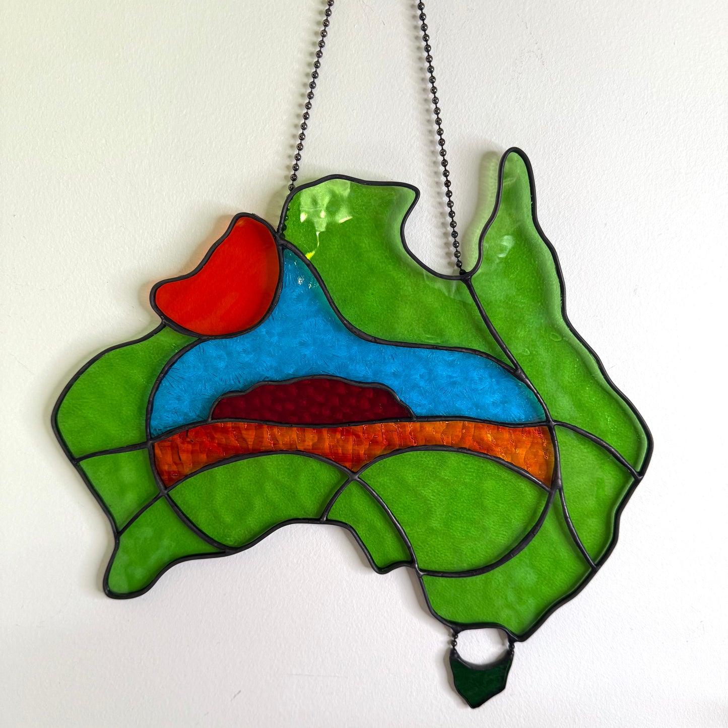 Handcrafted Stainedglass Uluru Suncatcher - Window Ornament & Home Decor
