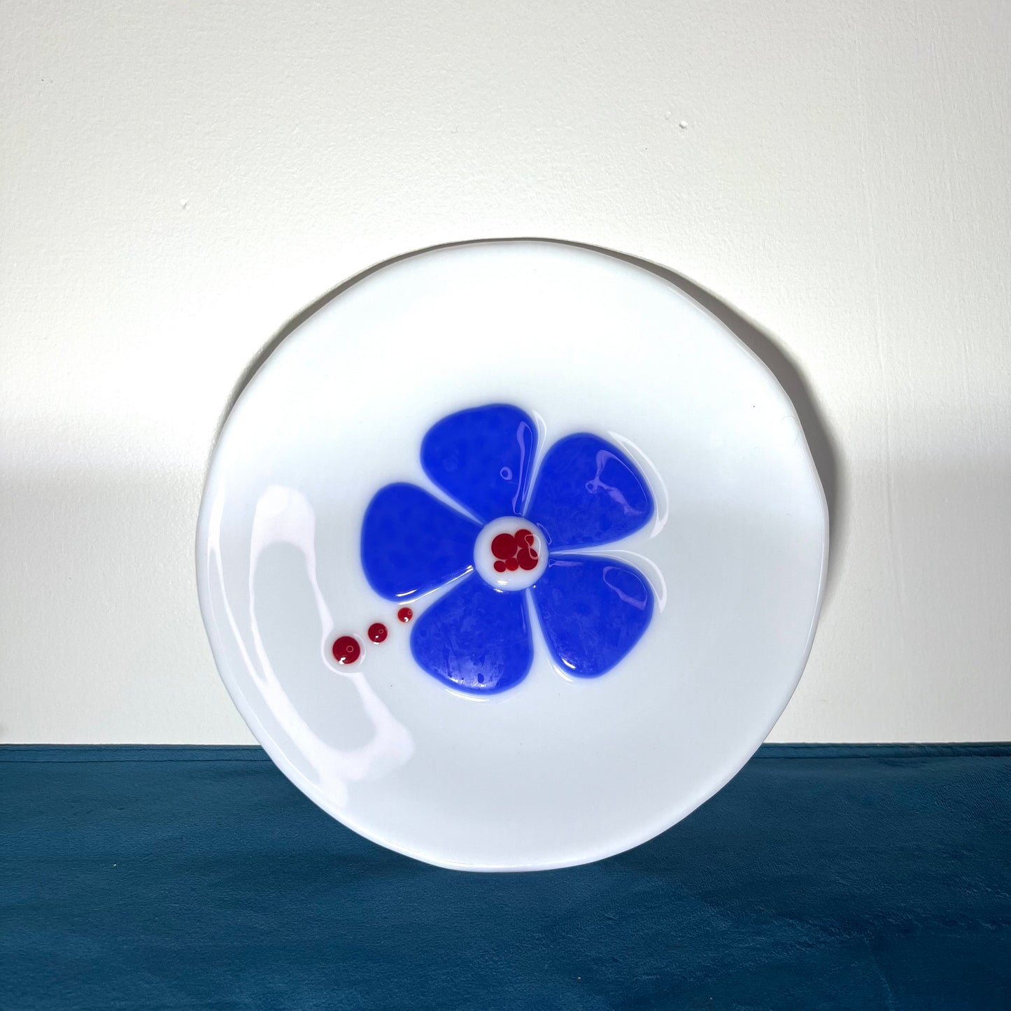 Blue Flower Saucer