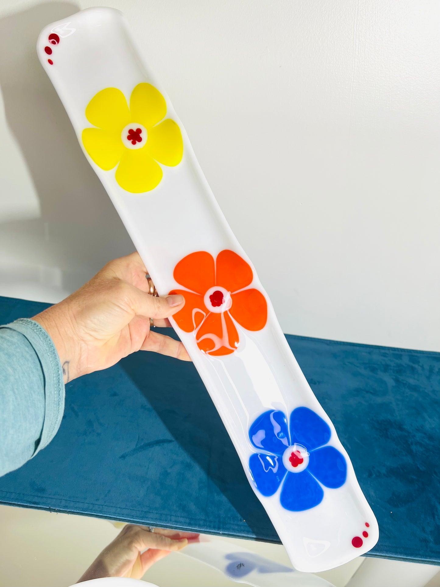 3 Flower Serving Platter