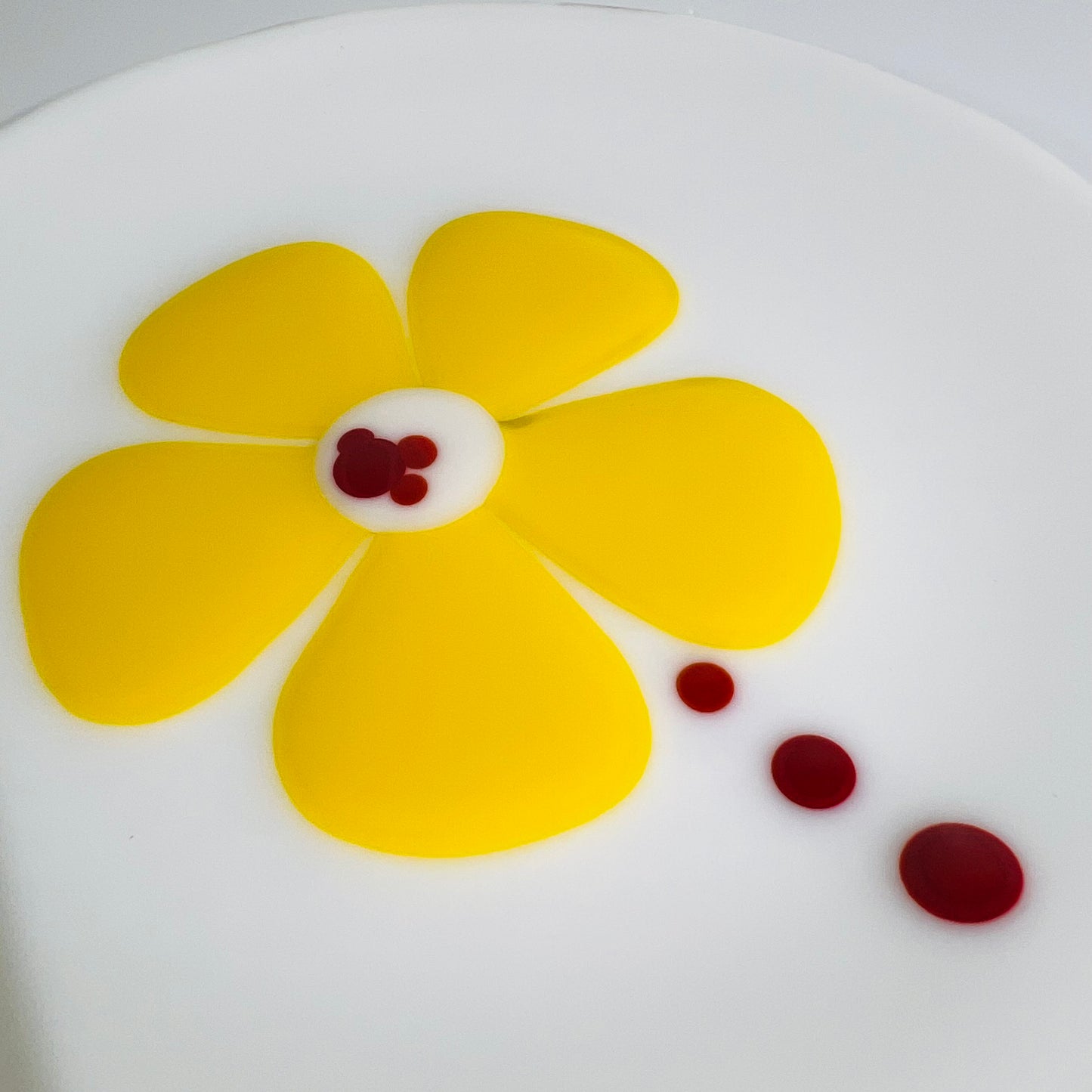 Yellow Flower Saucer