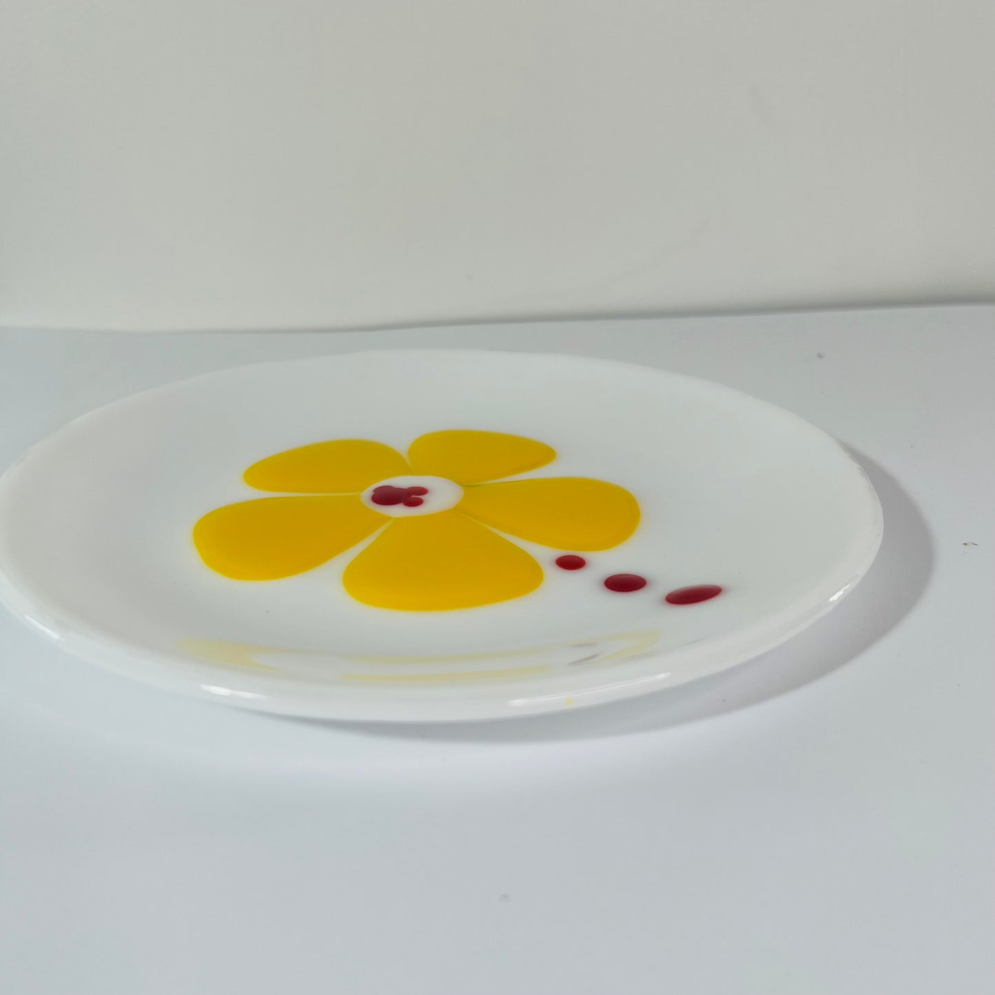 Yellow Flower Saucer