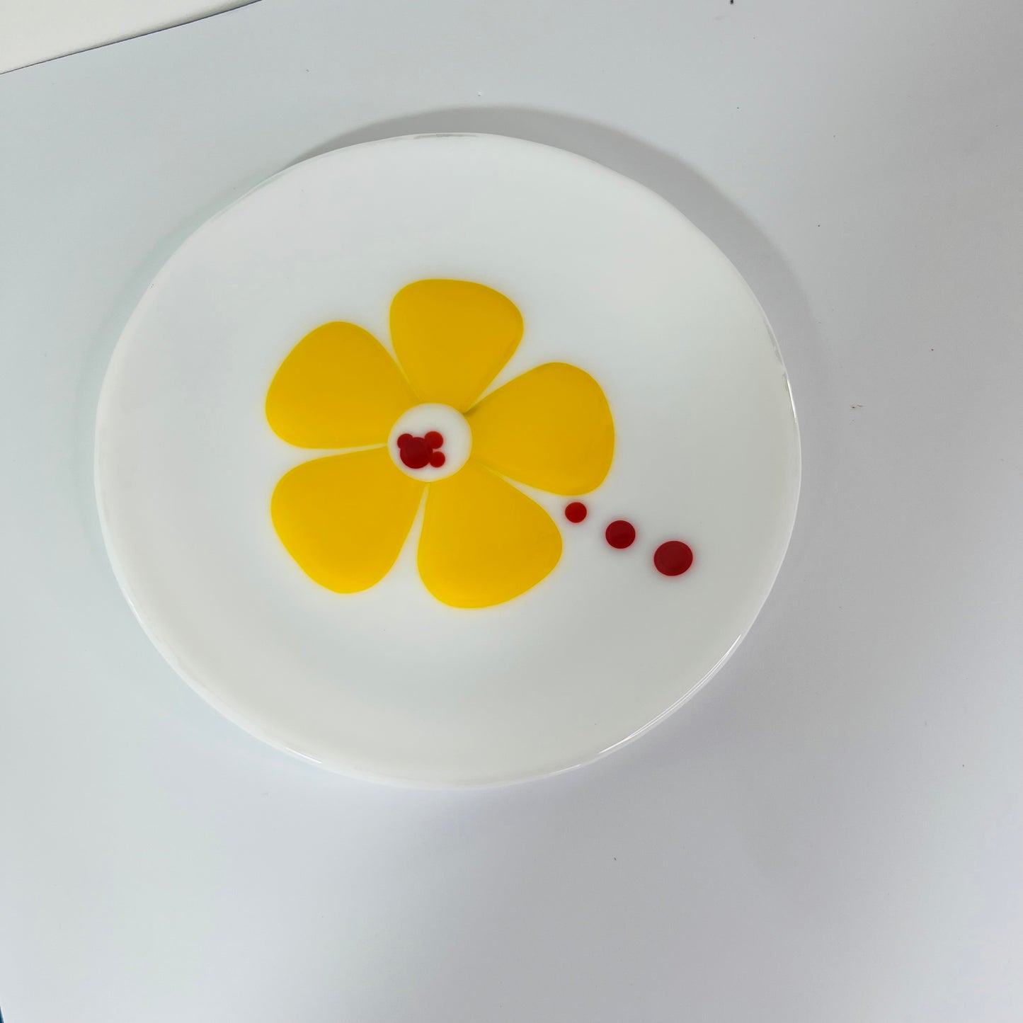 Yellow Flower Saucer