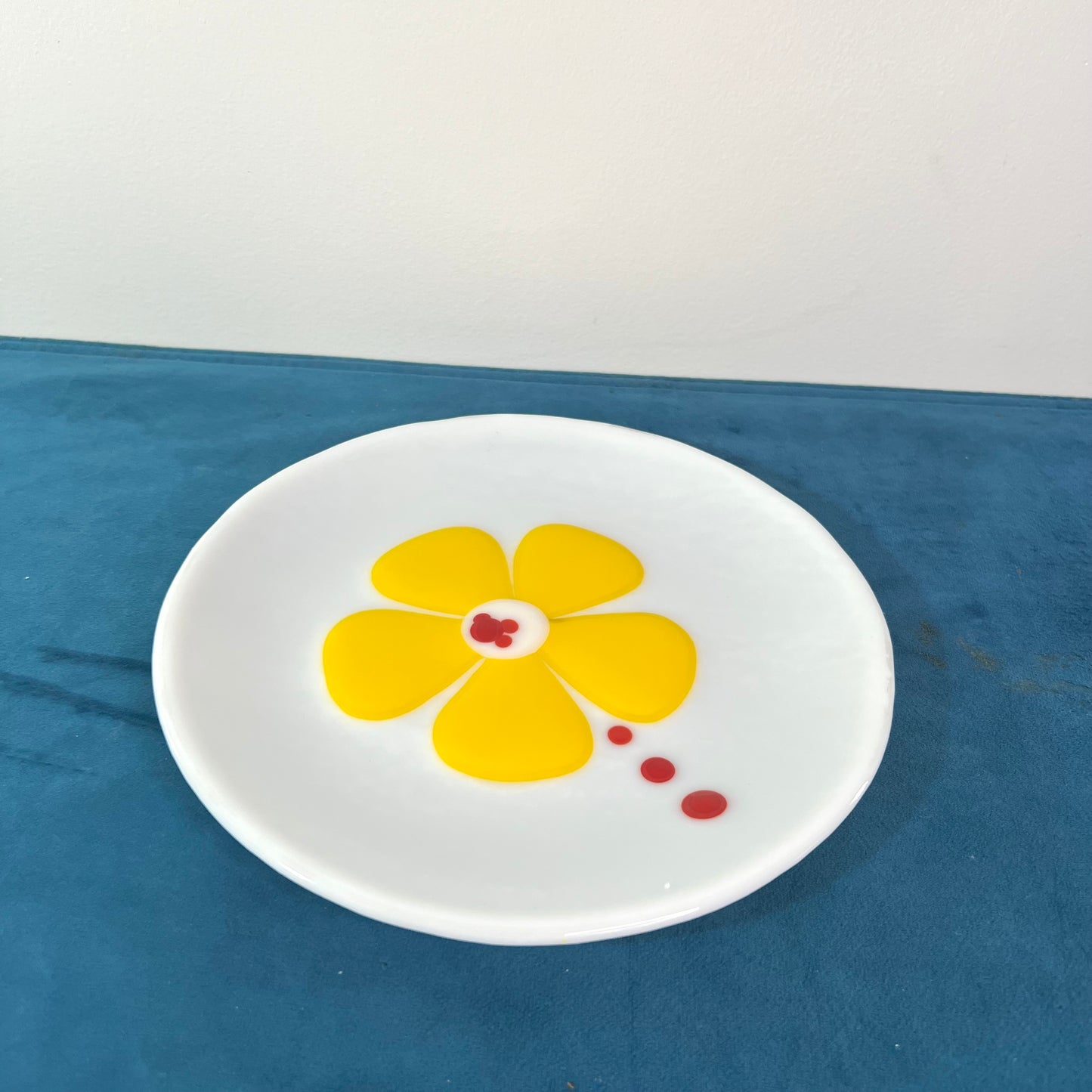 Yellow Flower Saucer