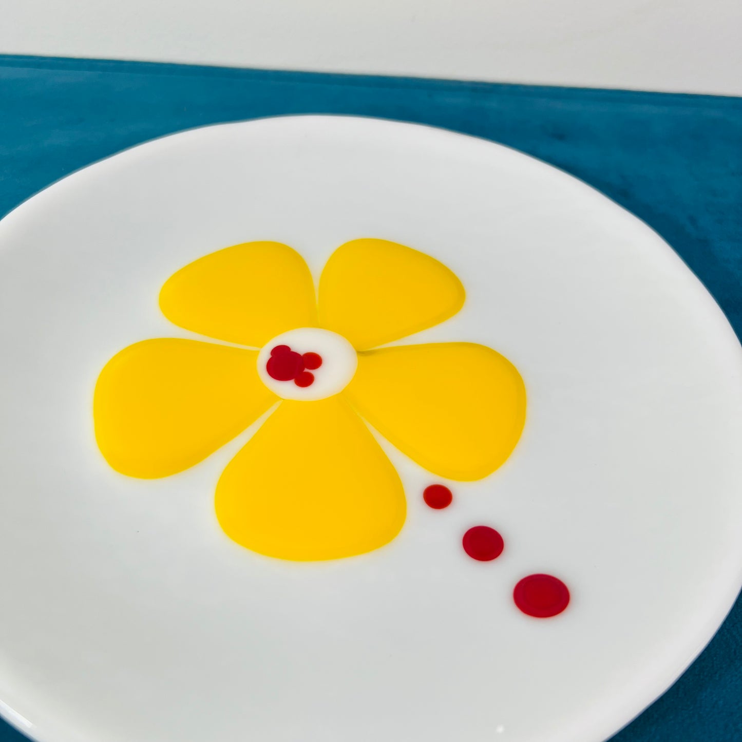 Yellow Flower Saucer