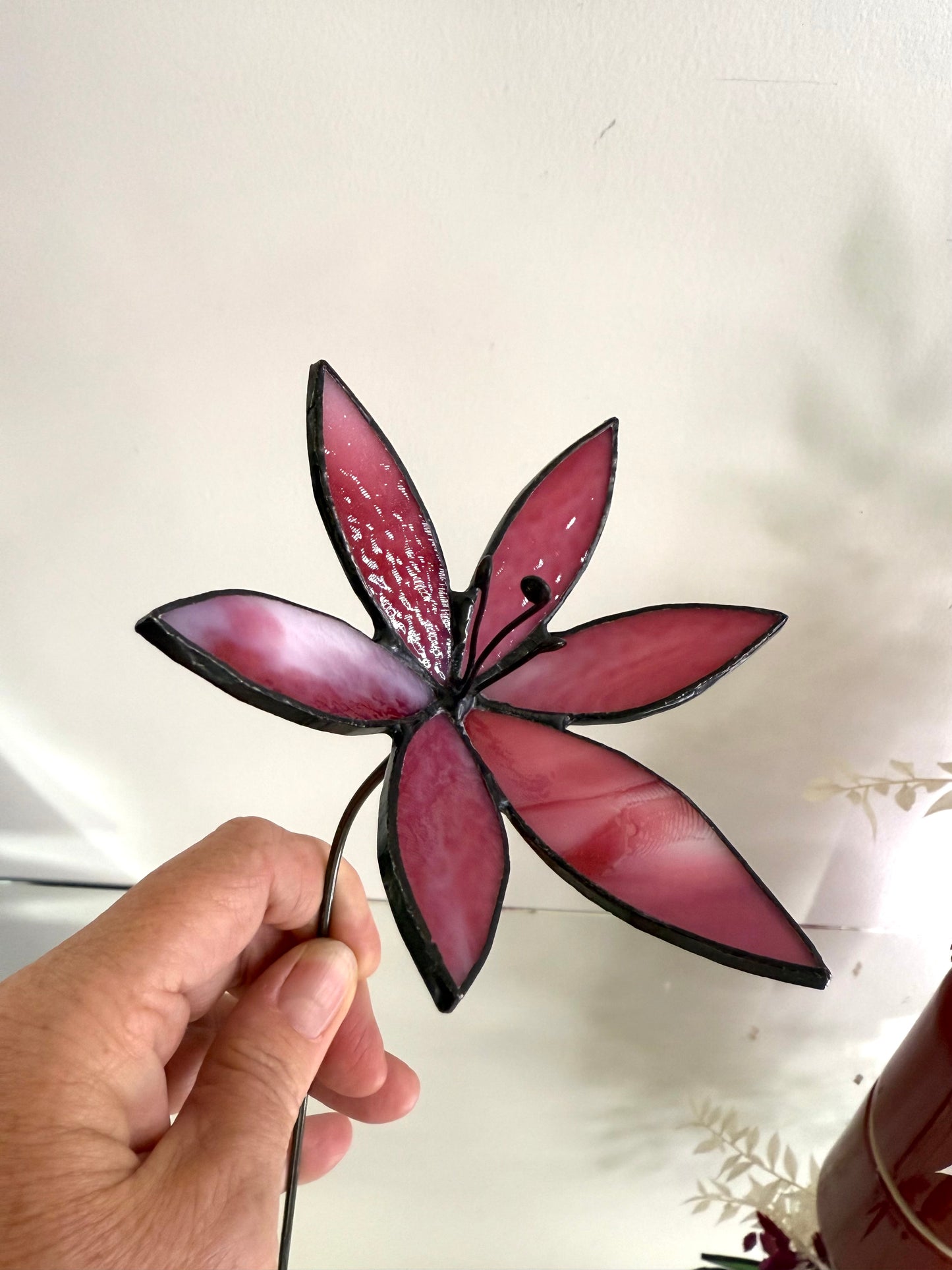 Stainedglass lily flowers