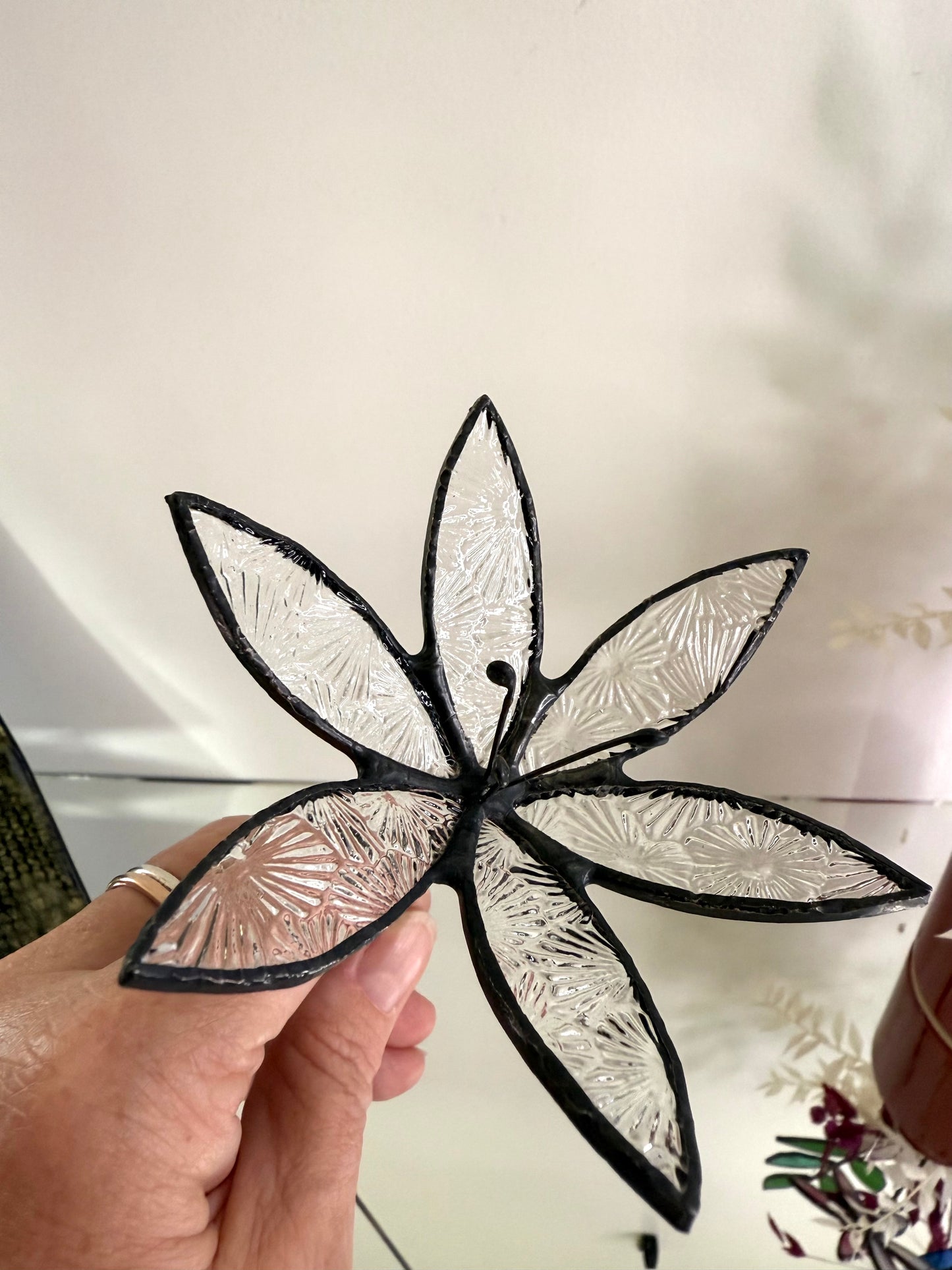 Stainedglass lily flowers
