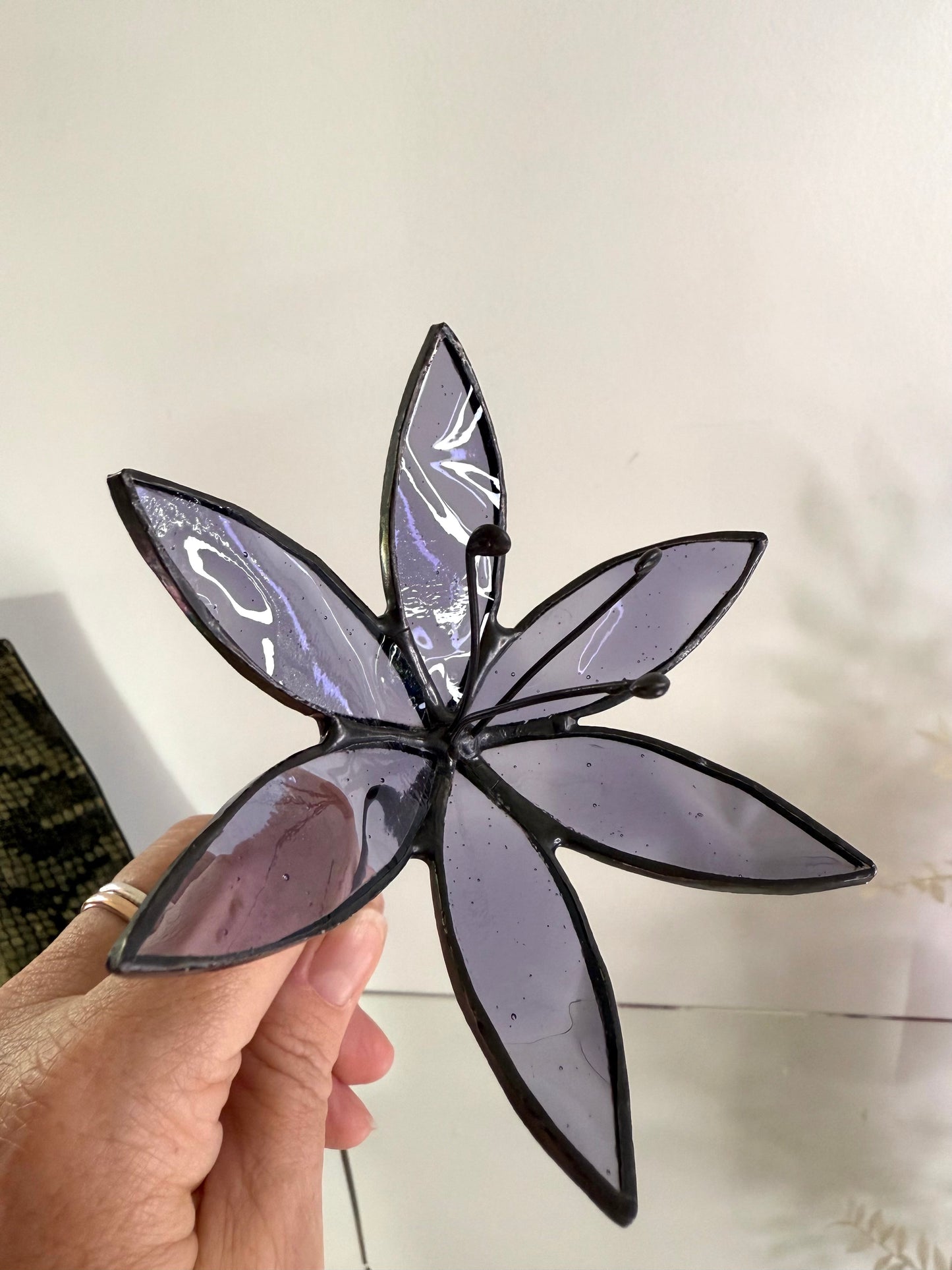 Stainedglass lily flowers