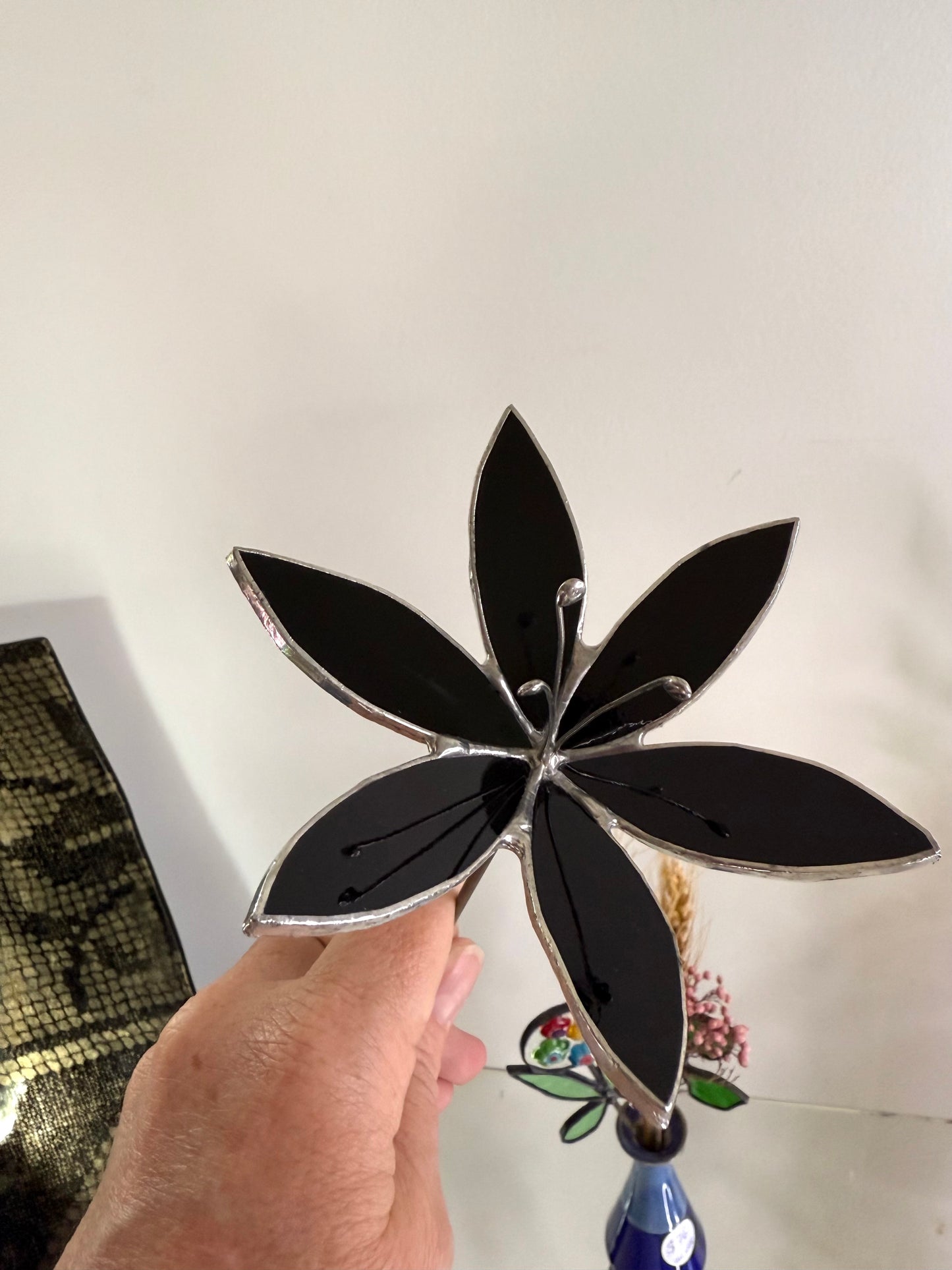 Stainedglass lily flowers