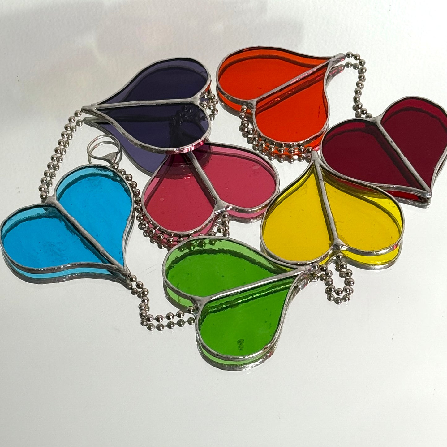 Stainedglass Hearts of Glass Suncatcher