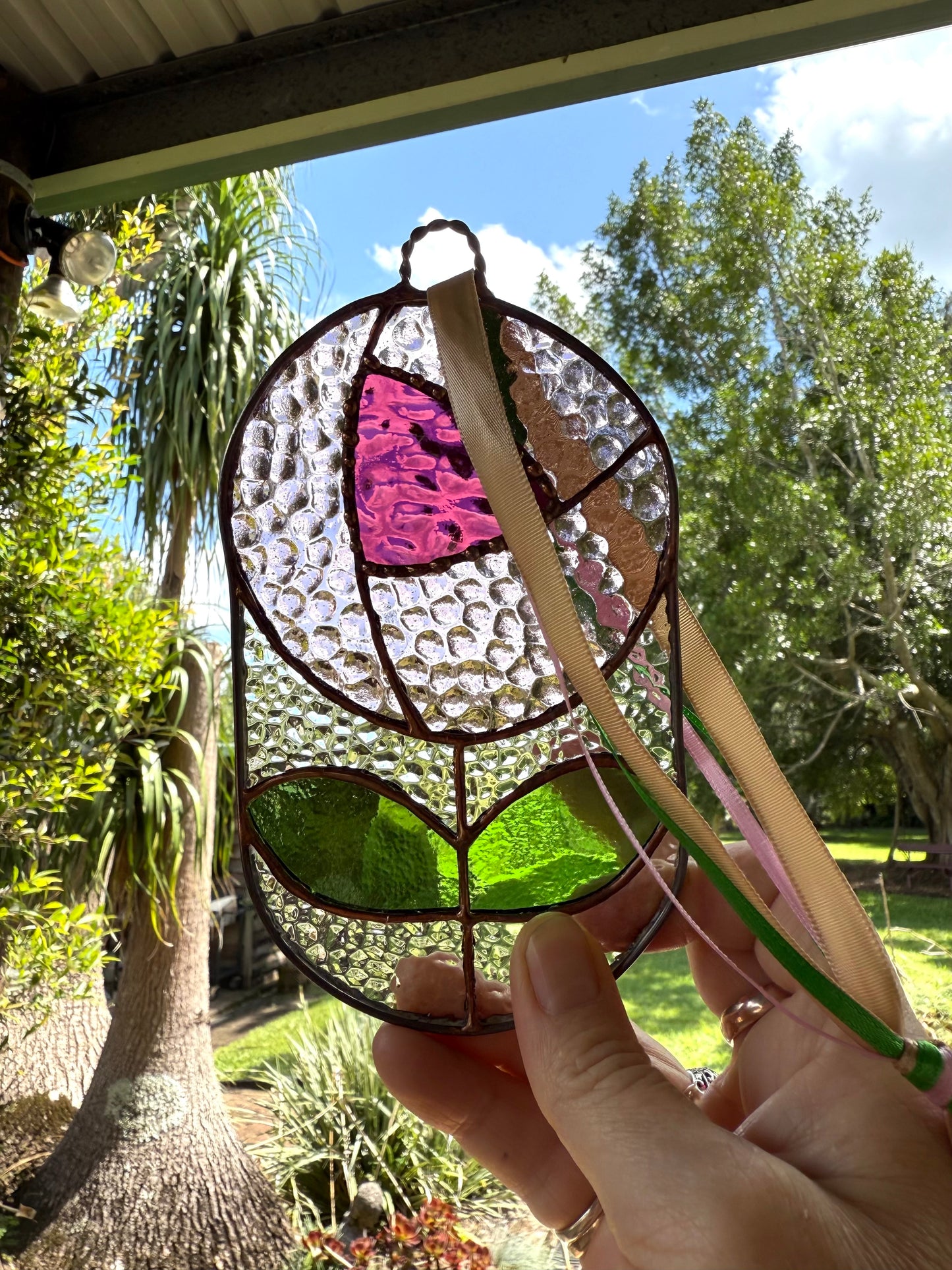 Rose Stainedglass Suncatcher