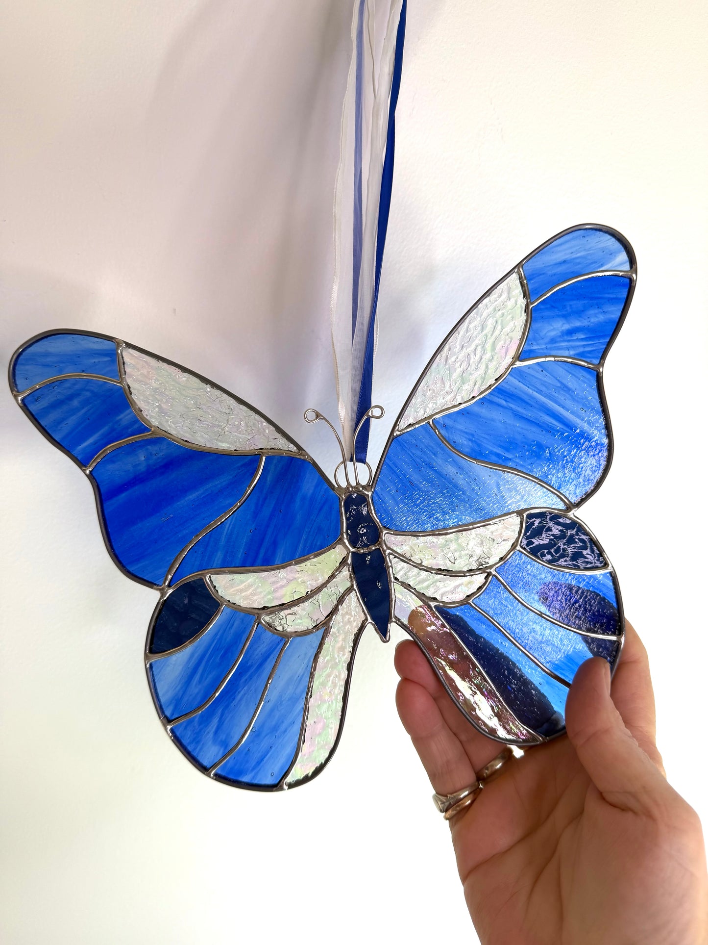 Handcrafted Stainedglass Butterfly Suncatcher - Butterfly Window Ornament & Home Decor