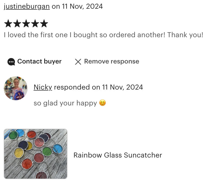 Stainedlgass Rainbow Suncatcher