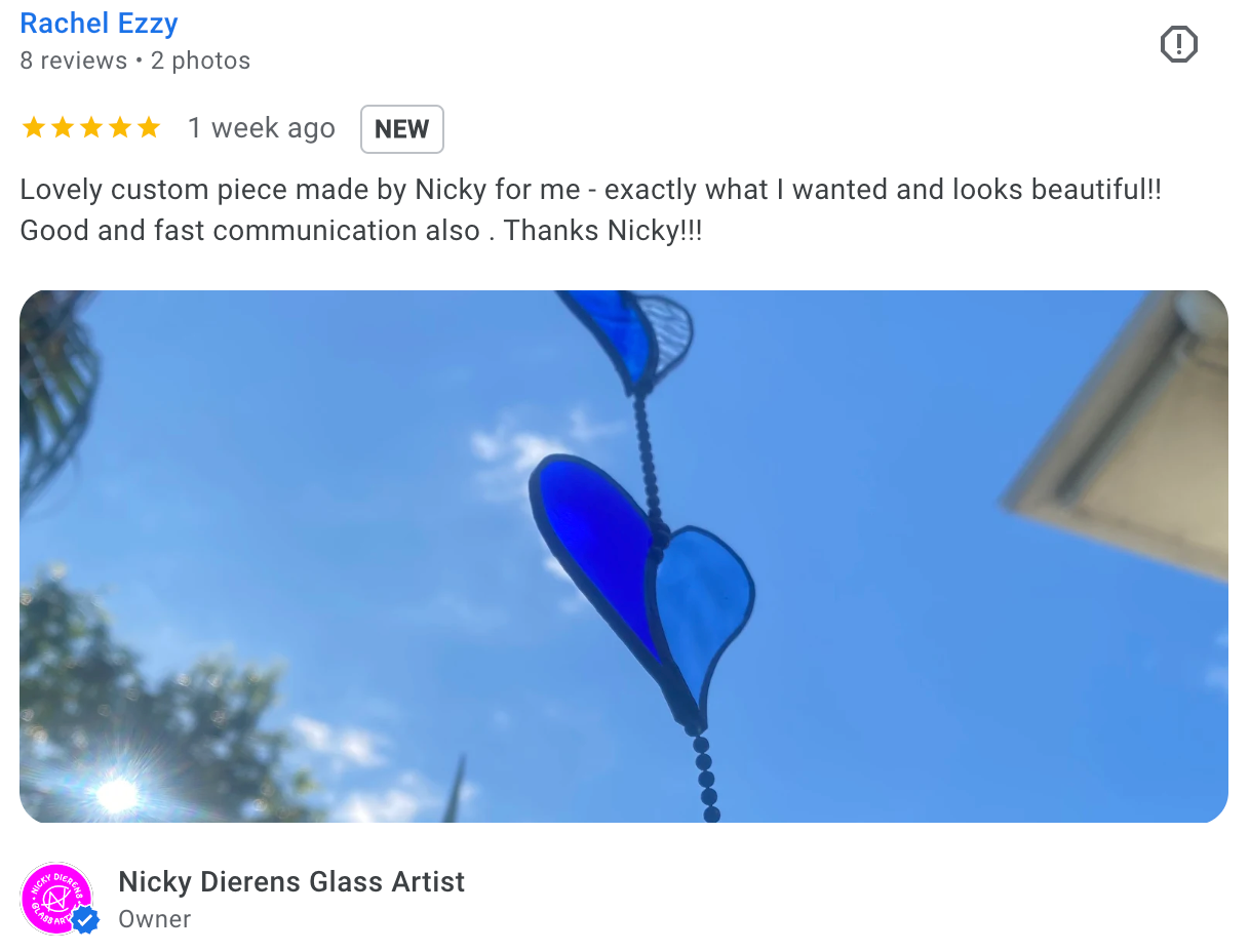 Stainedglass Hearts of Glass Suncatcher