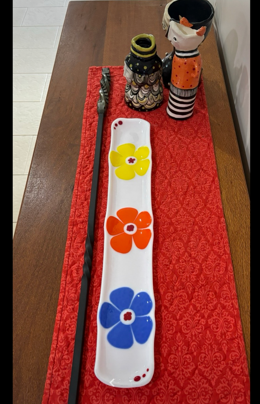 3 Flower Serving Platter