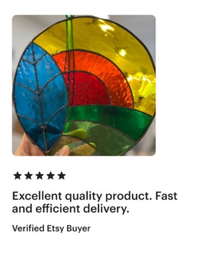 Large Sunny Leadlight Suncatcher