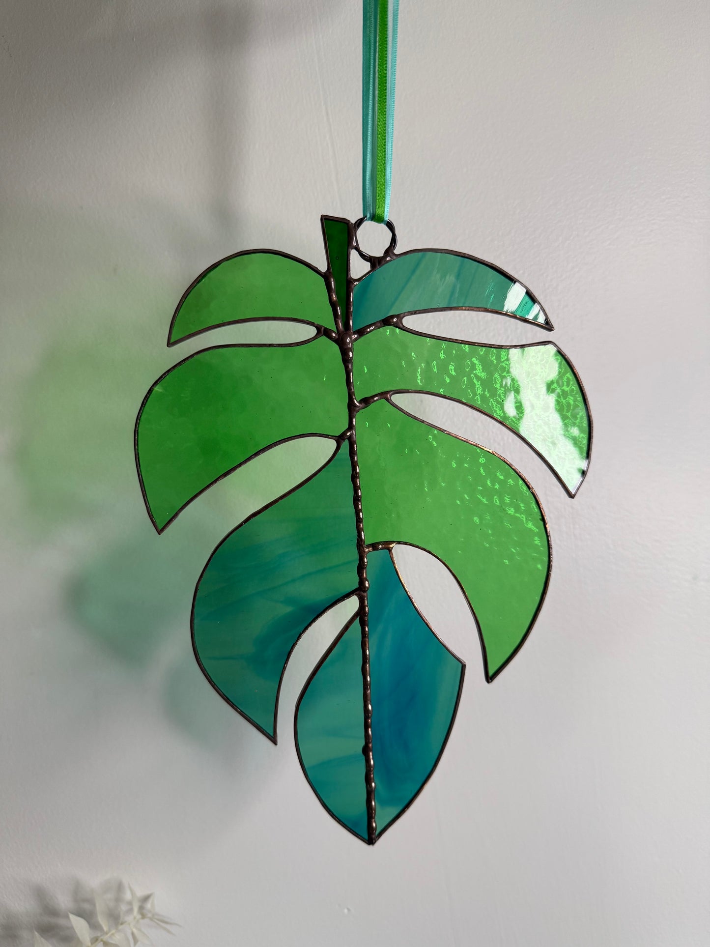 Leafy green Leadlight Suncatcher