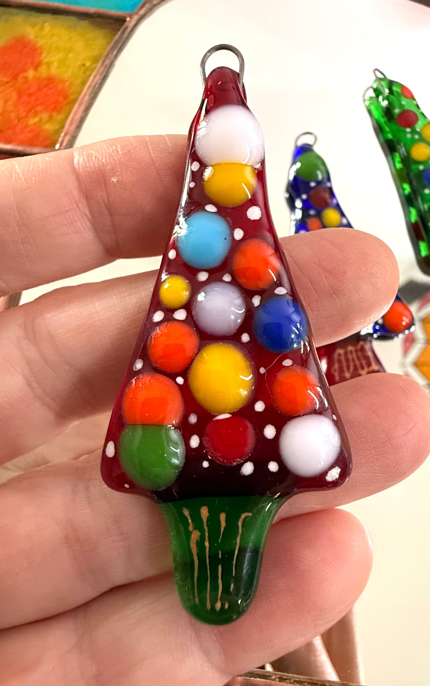 Fused glass Xmas Tree