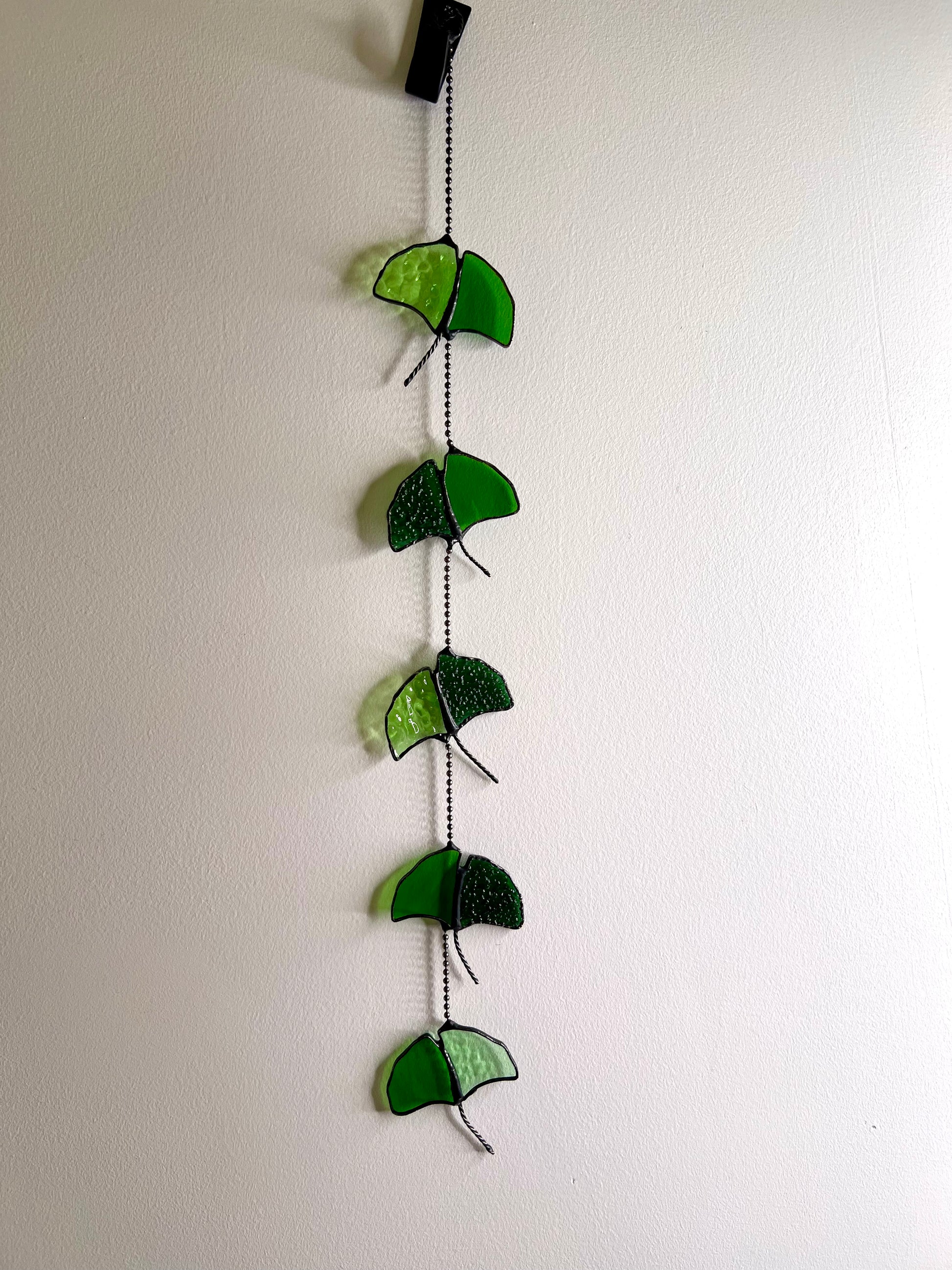 Gingko Leaves glass mobile