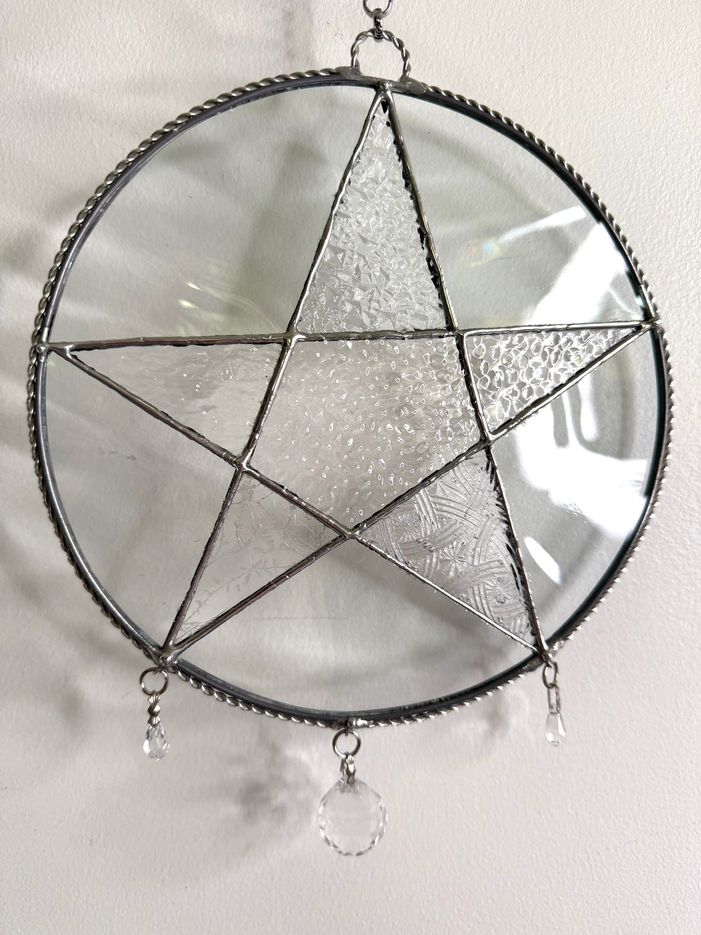 Handcrafted Stainedglass 5 Pointed Star Suncatcher - Star Window Ornament & Home Decor