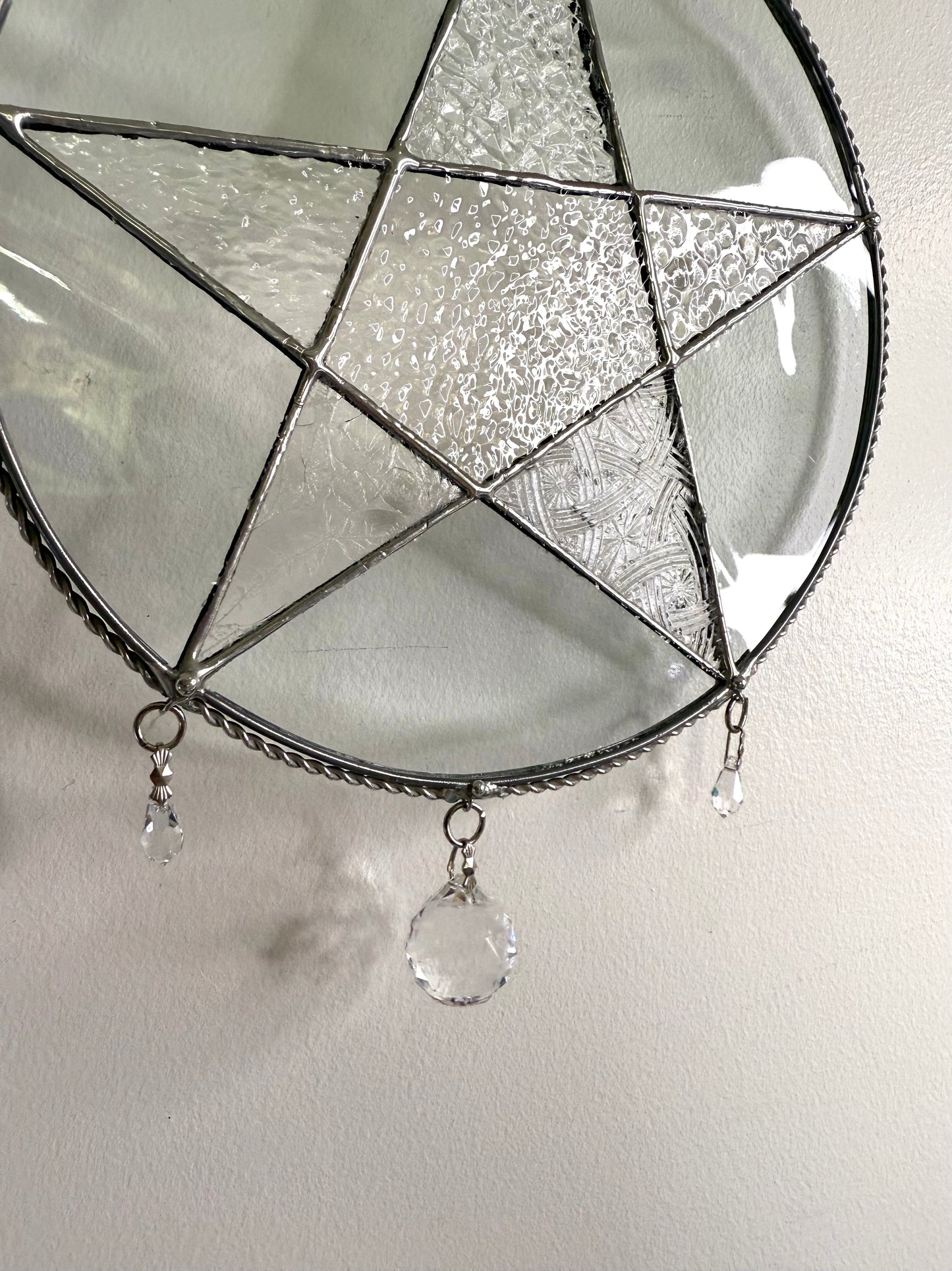 Handcrafted Stainedglass 5 Pointed Star Suncatcher - Star Window Ornament & Home Decor