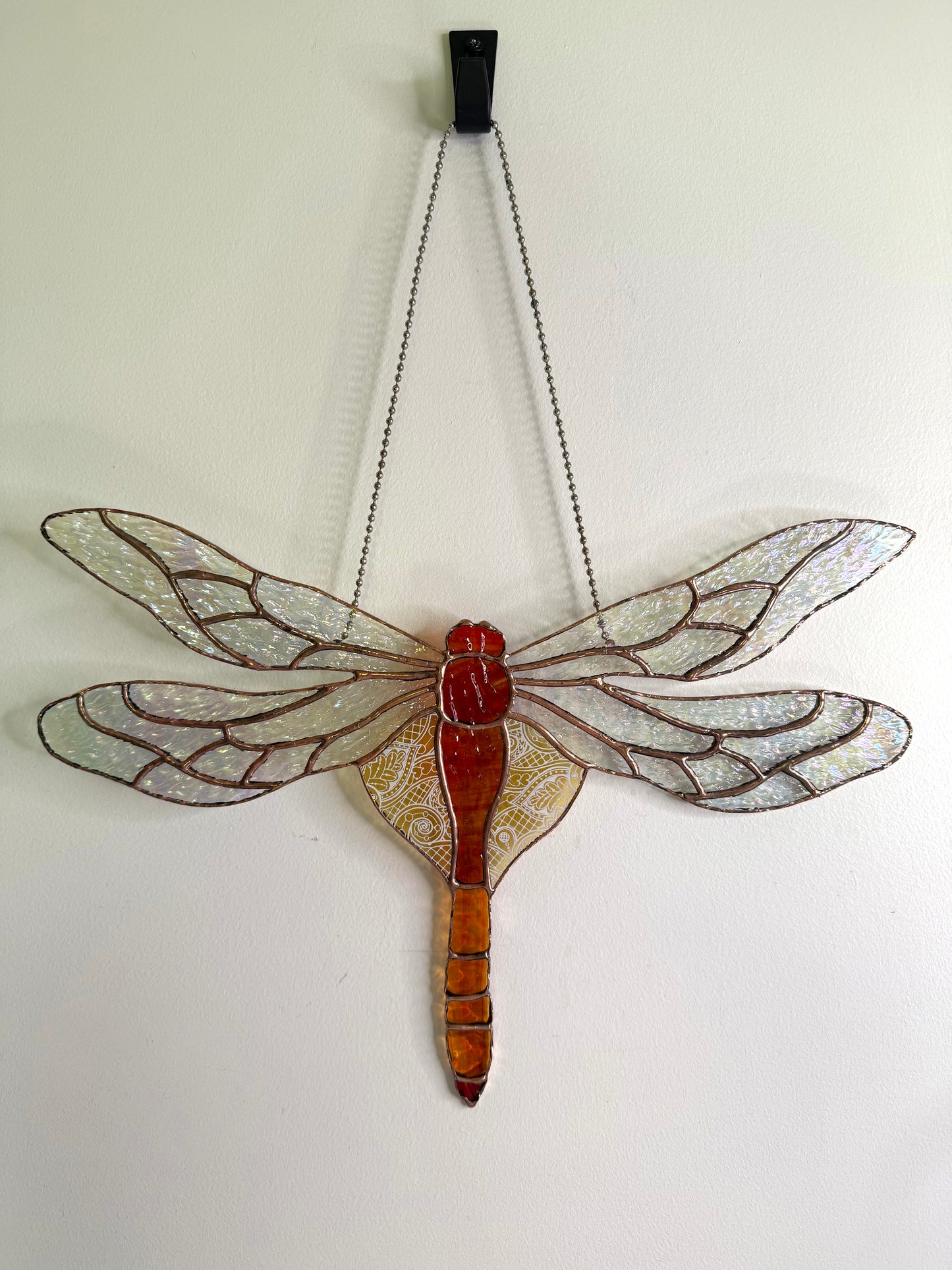 Handcrafted Stainedglass Dragonfly Suncatcher - Bird Window Ornament & Home Decor