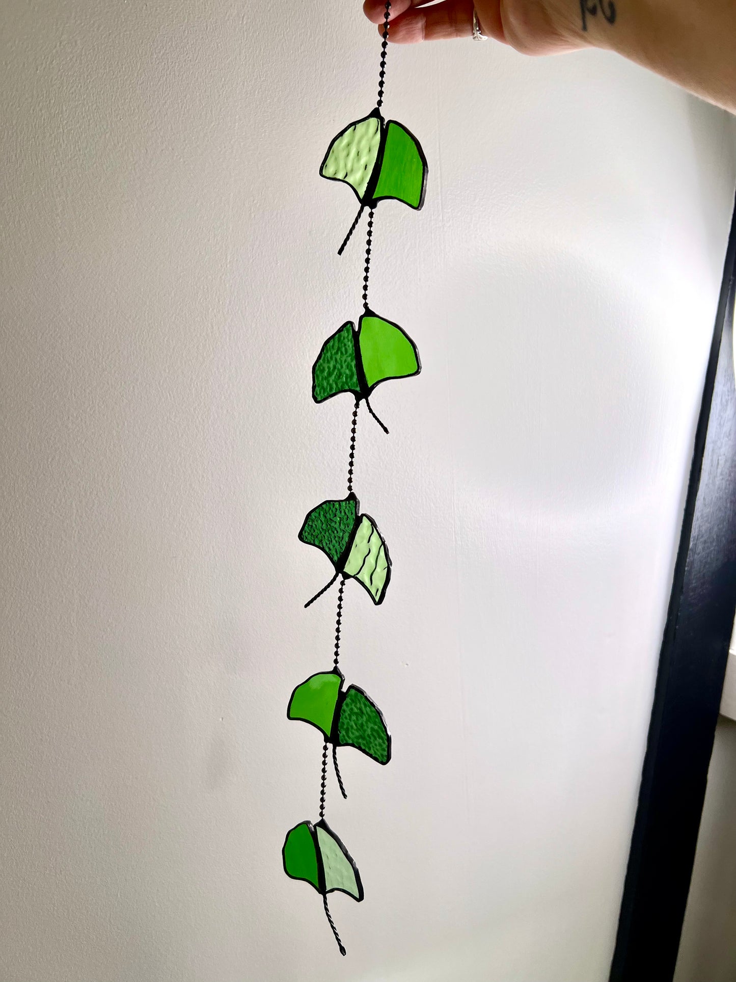 Gingko Leaves glass mobile