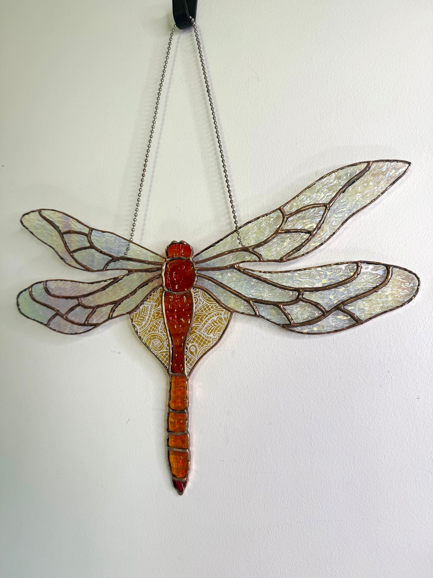 Handcrafted Stainedglass Dragonfly Suncatcher - Bird Window Ornament & Home Decor