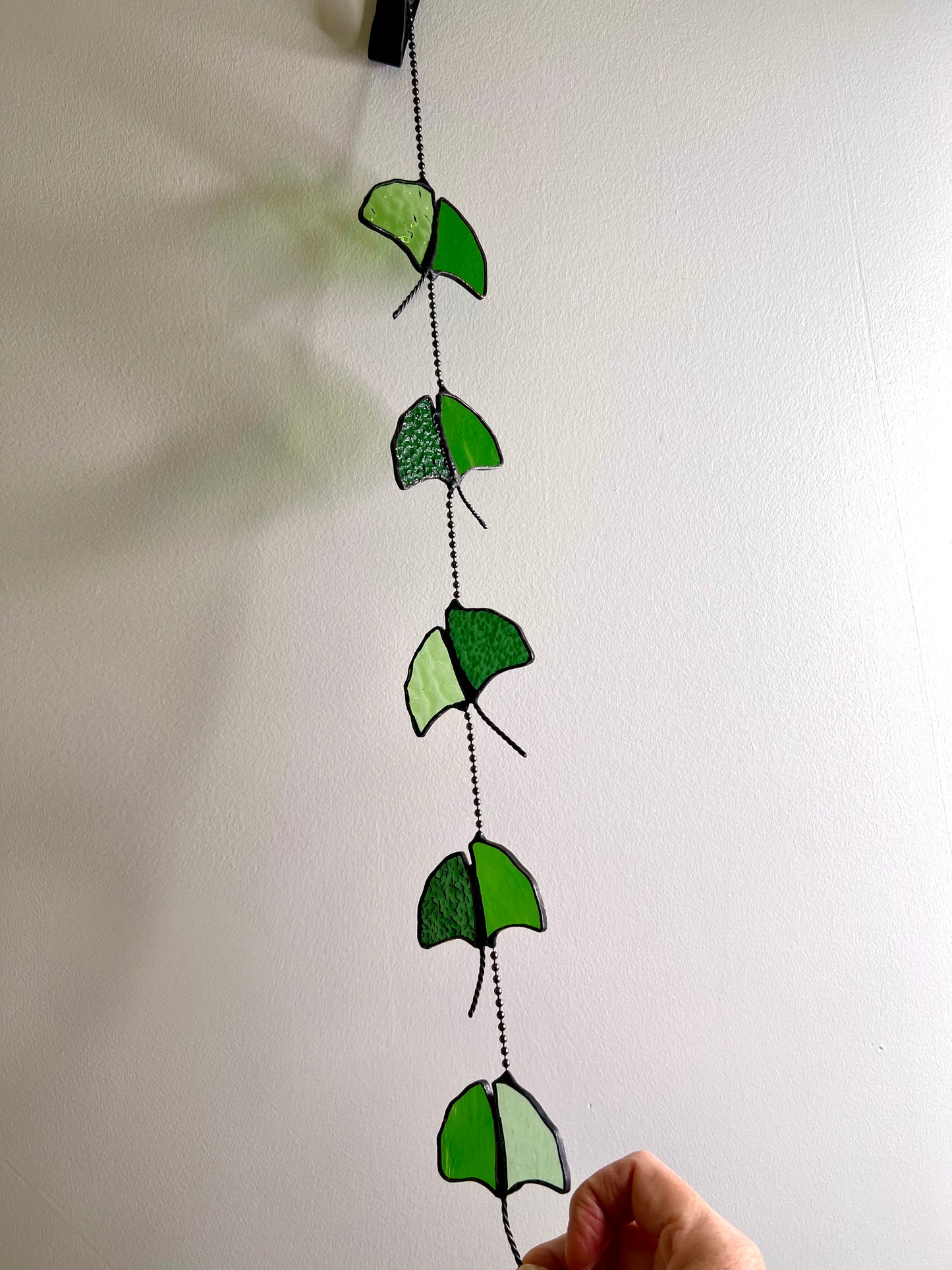 Gingko Leaves glass mobile