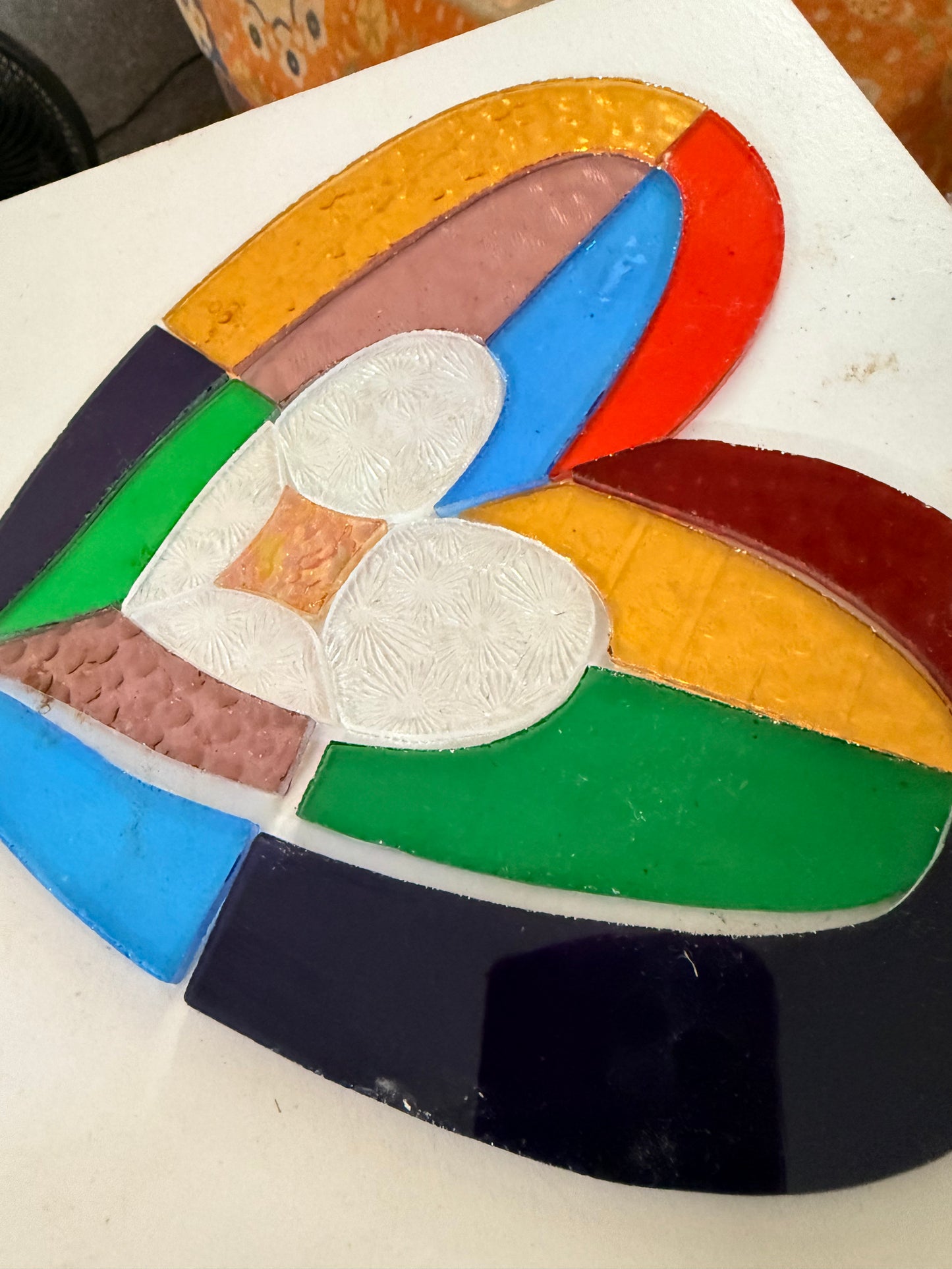 Handcrafted Stainedglass Heart Suncatcher - Rainbow Window Ornament & Home Decor