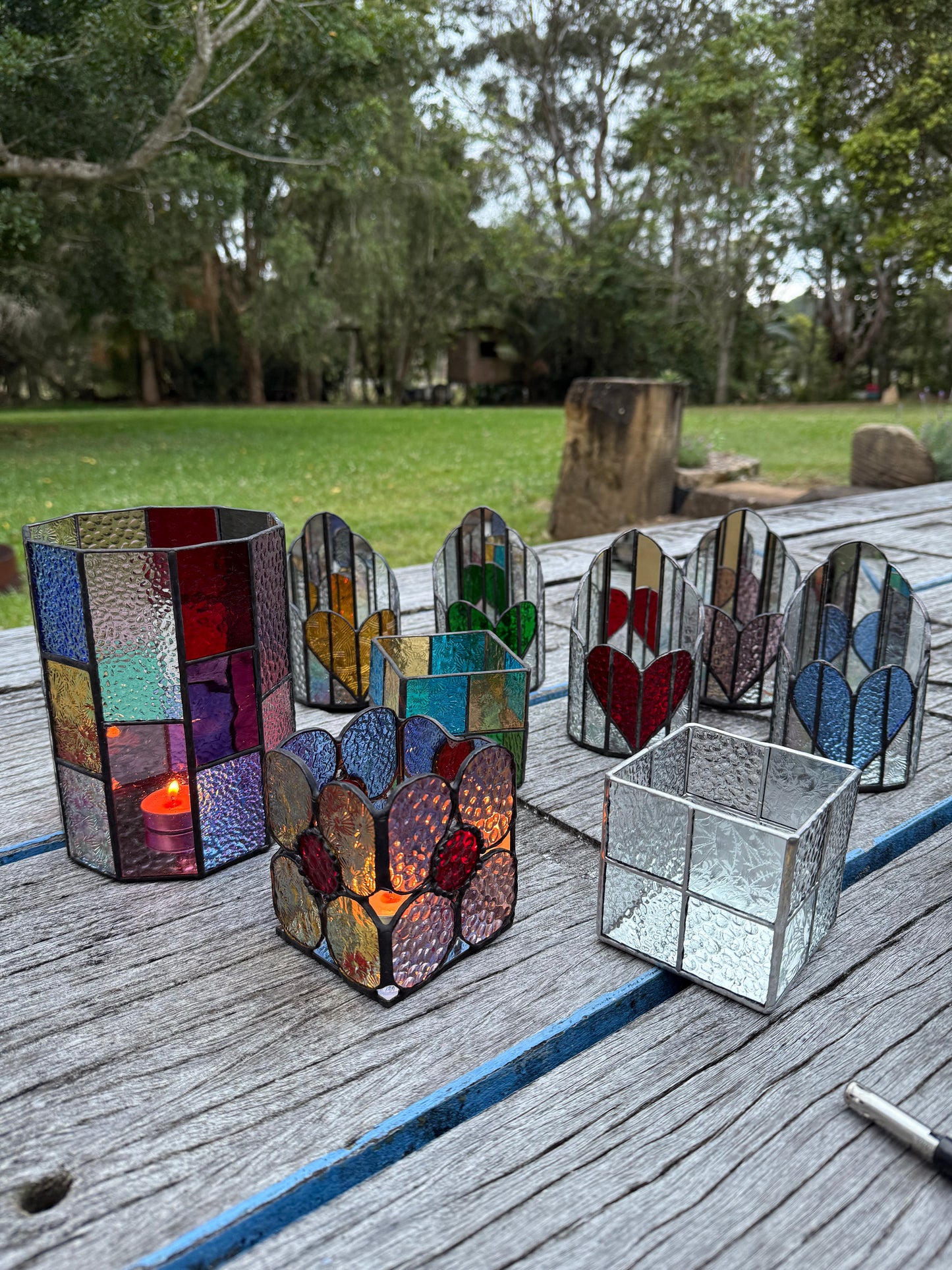 Stainedglass Candle holder
