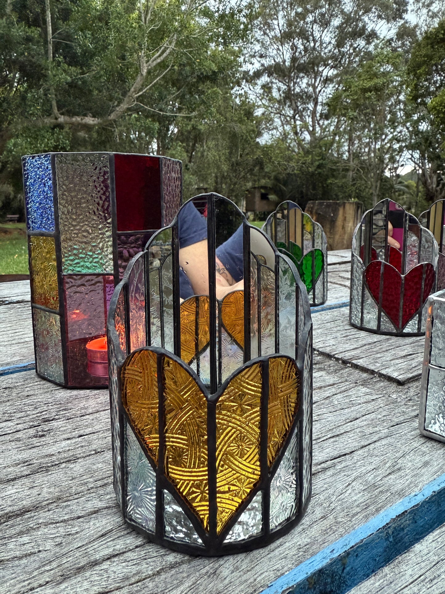 Stainedglass Candle Holder
